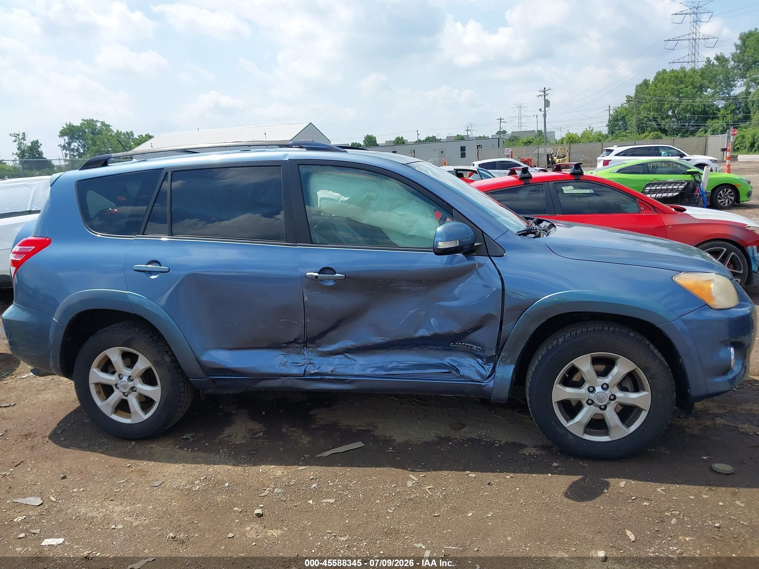2010 Toyota Rav4 Limited V6 Синий vin: JTMDK4DVXA5084616