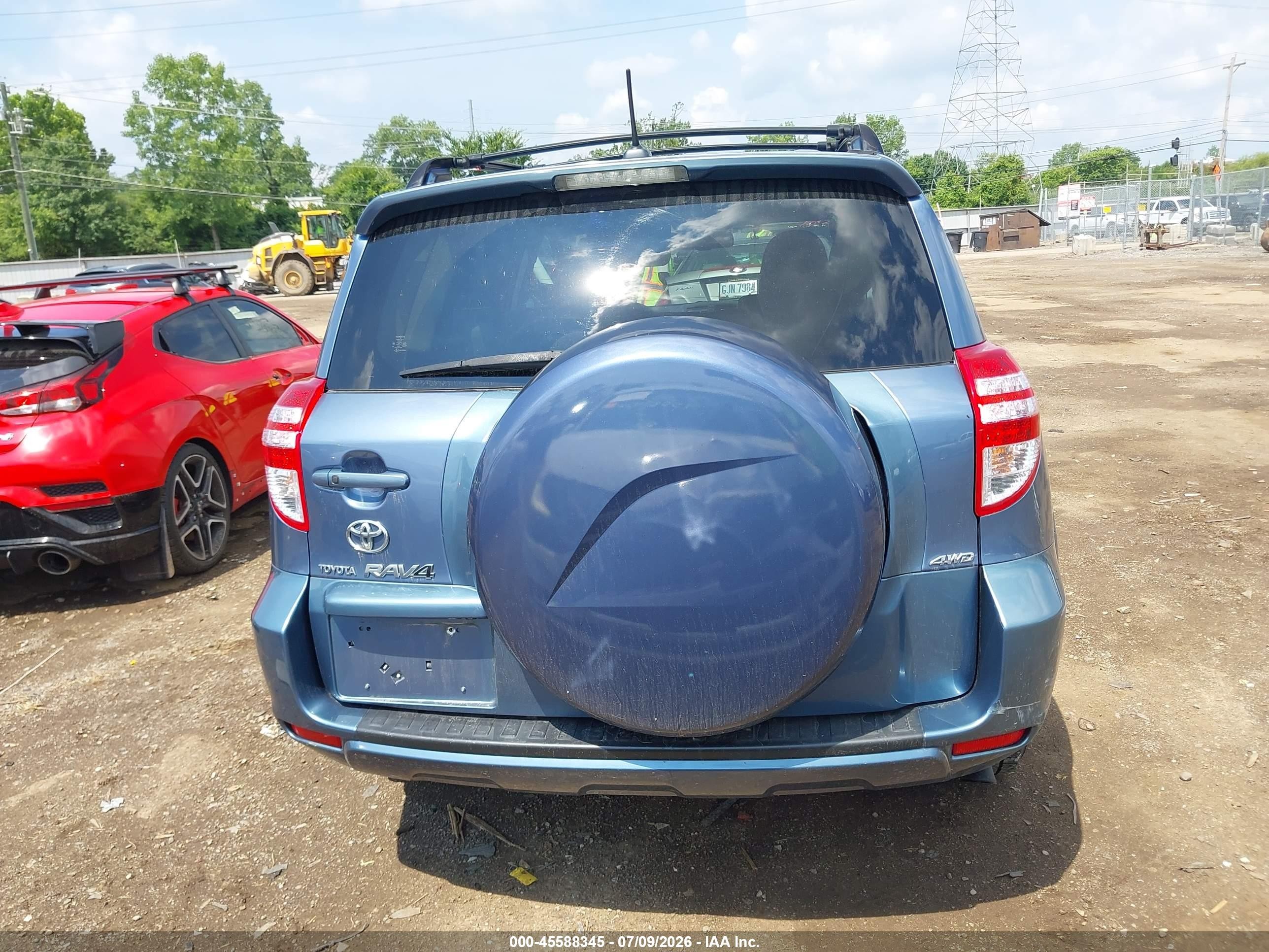 2010 Toyota Rav4 Limited V6 Синий vin: JTMDK4DVXA5084616