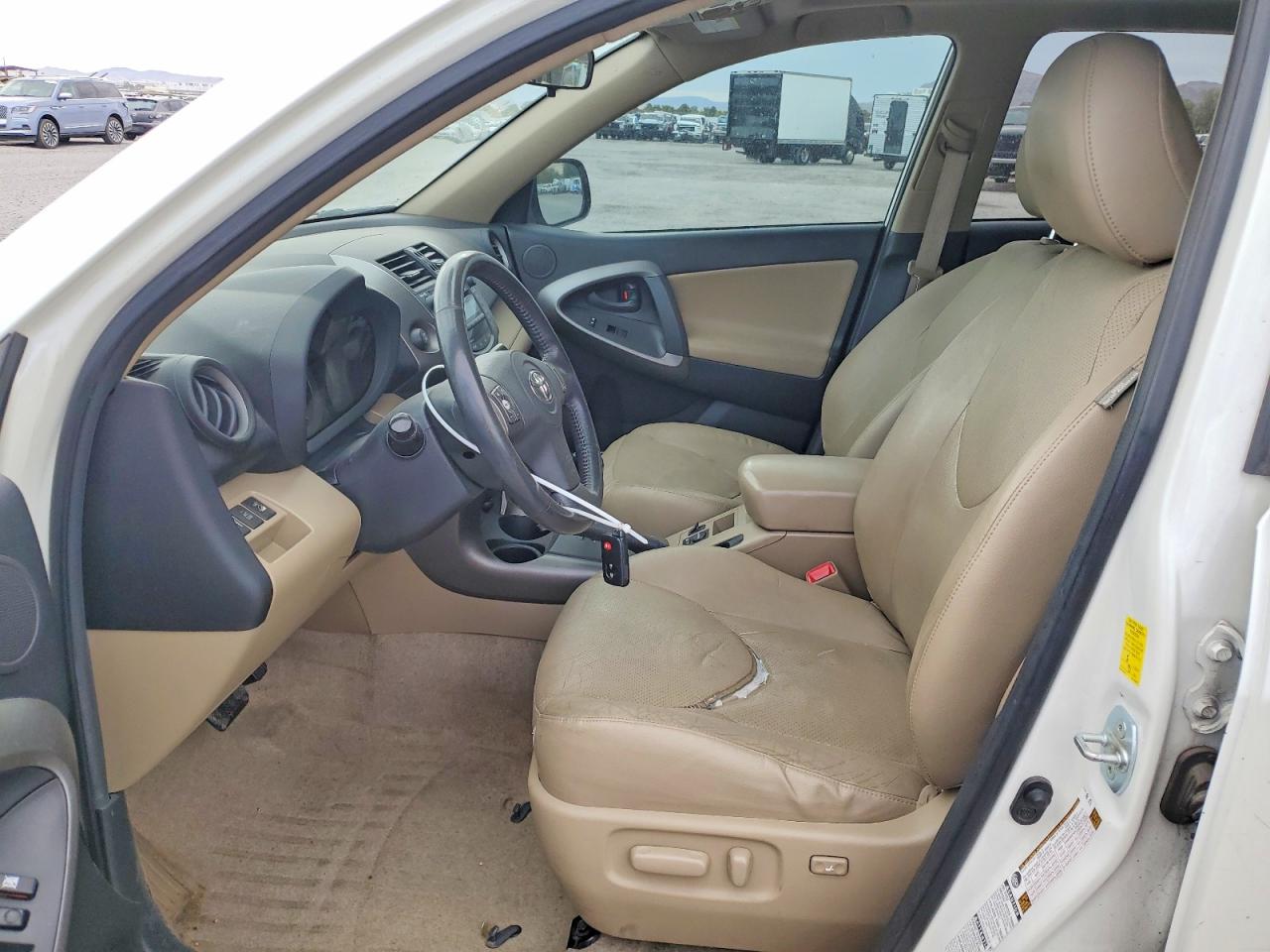 2010 Toyota Rav4 Limited White vin: JTMDK4DVXA5090805