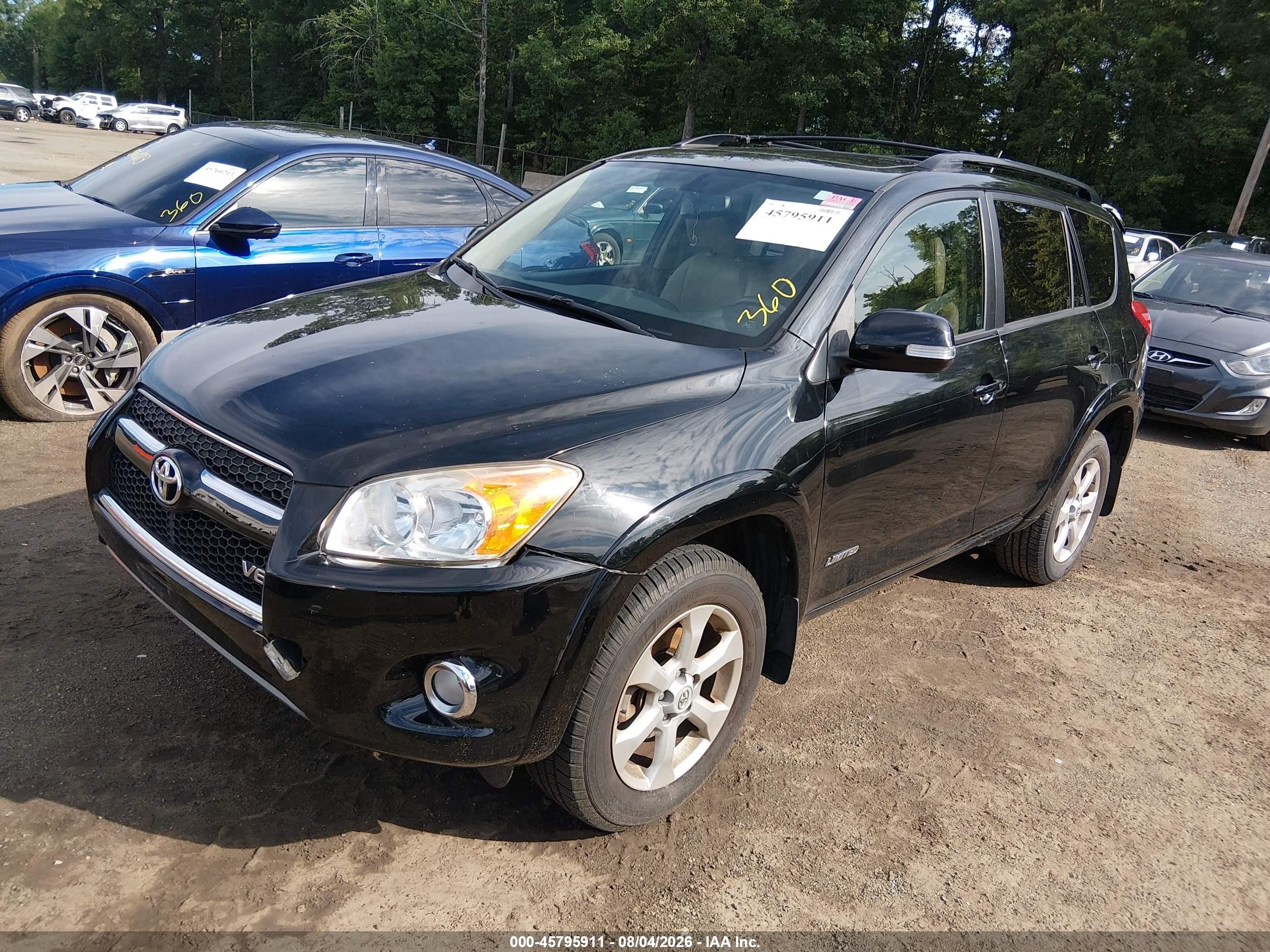 2011 Toyota Rav4 Limited V6 Black vin: JTMDK4DVXBD018199