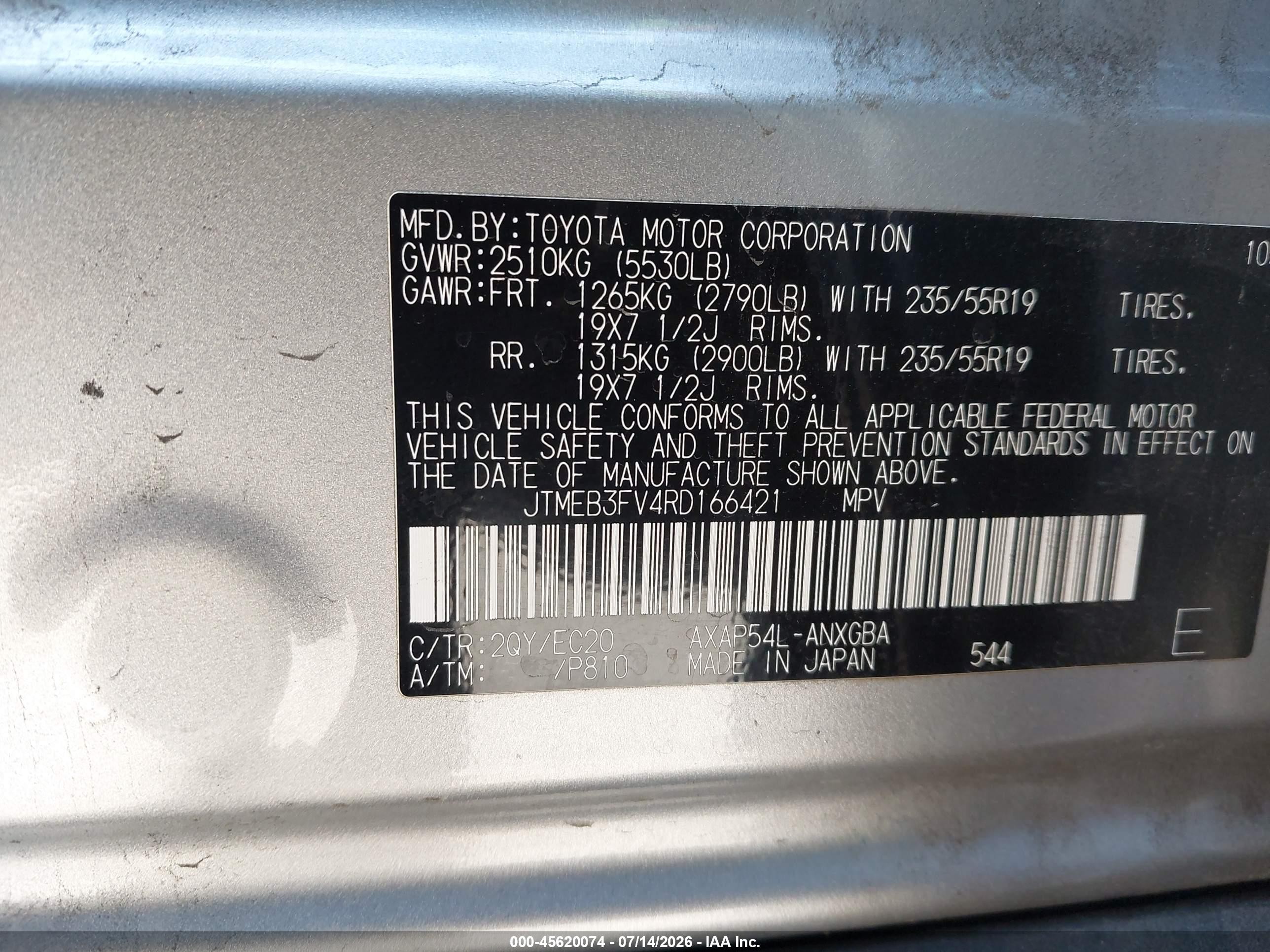 2024 Toyota Rav4 Prime Xse Silver vin: JTMEB3FV4RD166421