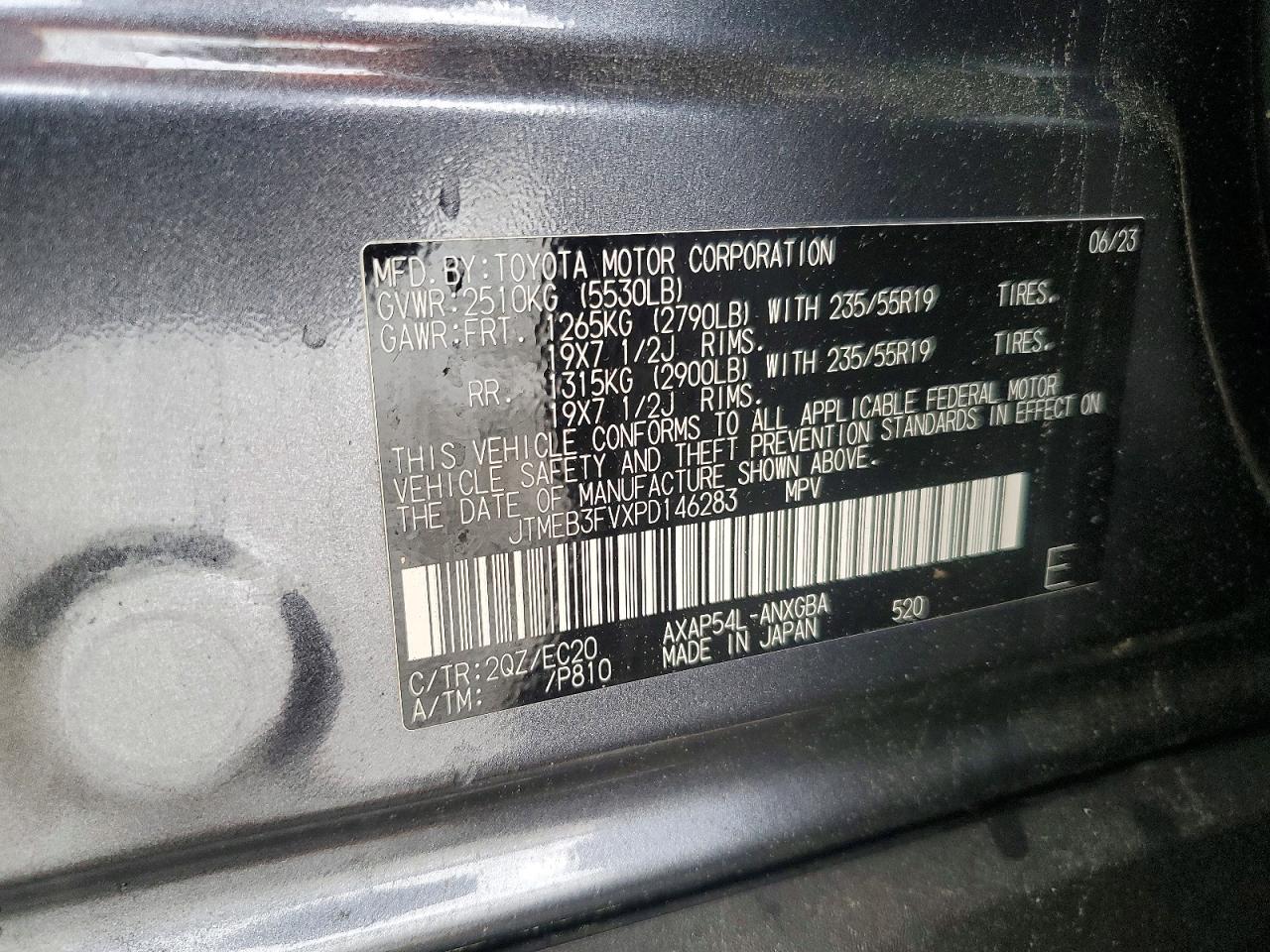 2023 Toyota Rav4 Prime Xse Gray vin: JTMEB3FVXPD146283