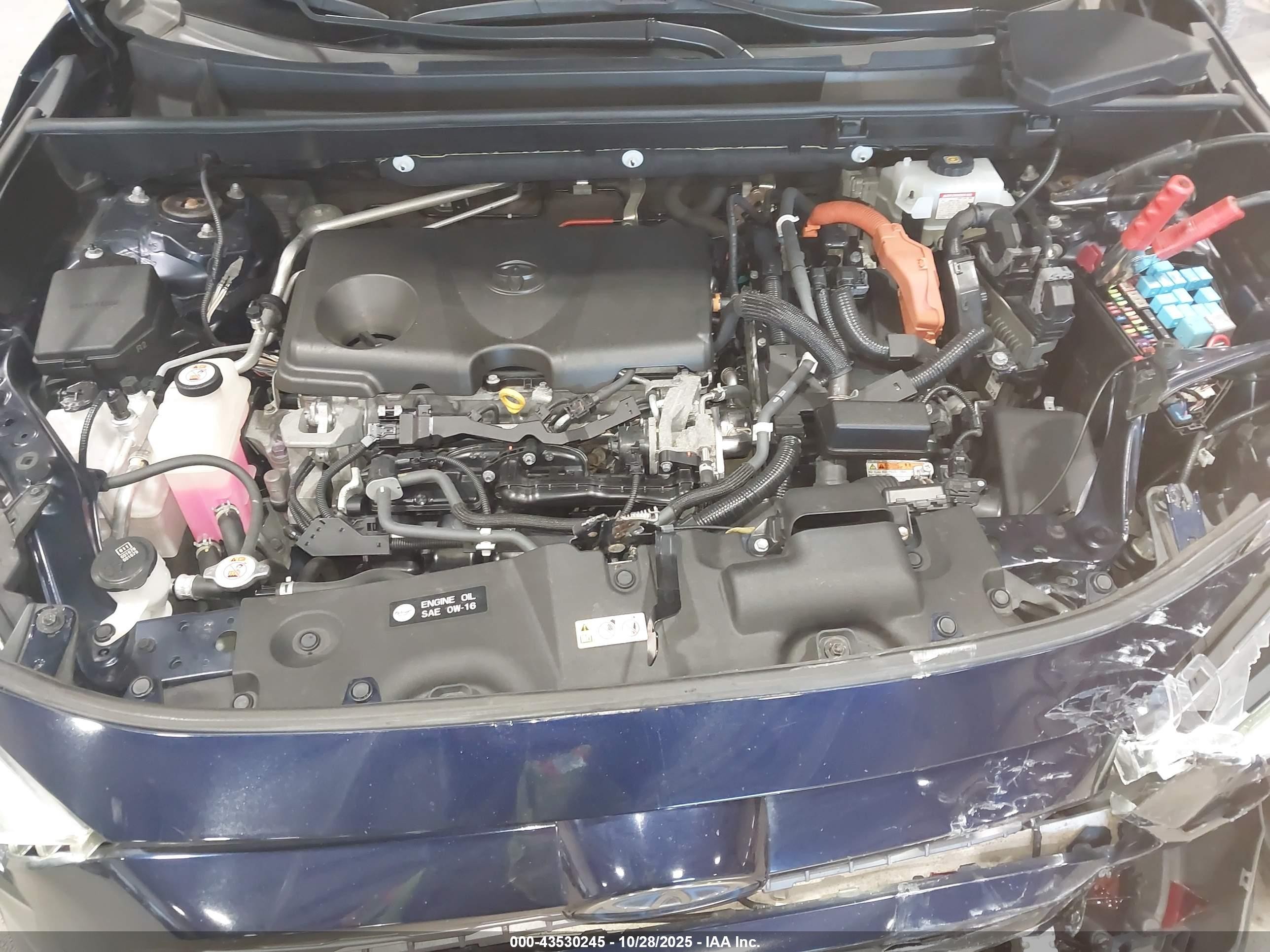 2019 Toyota Rav4 Hybrid Xse Blue vin: JTMEWRFV1KJ013364