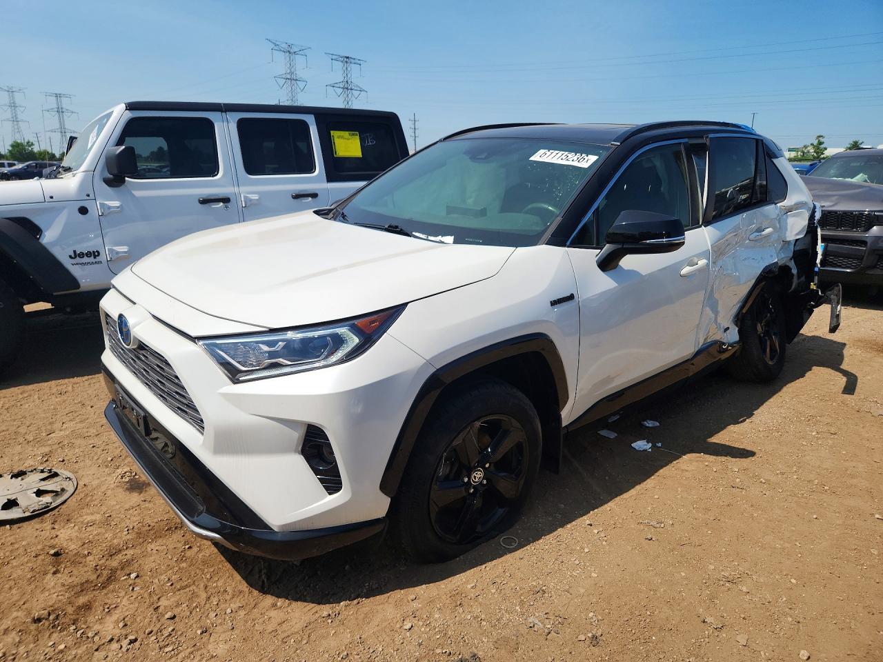 2020 Toyota Rav4 Xse White vin: JTMEWRFV2LJ049498
