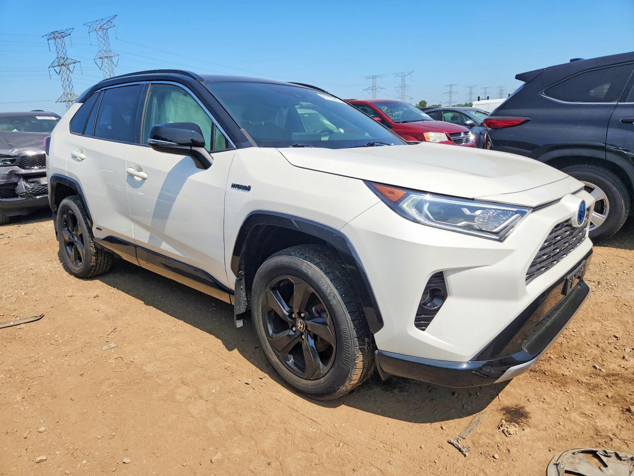 2020 Toyota Rav4 Xse White vin: JTMEWRFV2LJ049498