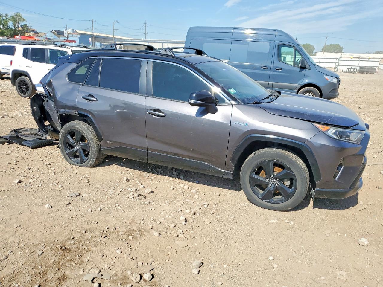 2019 Toyota Rav4 Xse Gray vin: JTMEWRFV5KJ010581