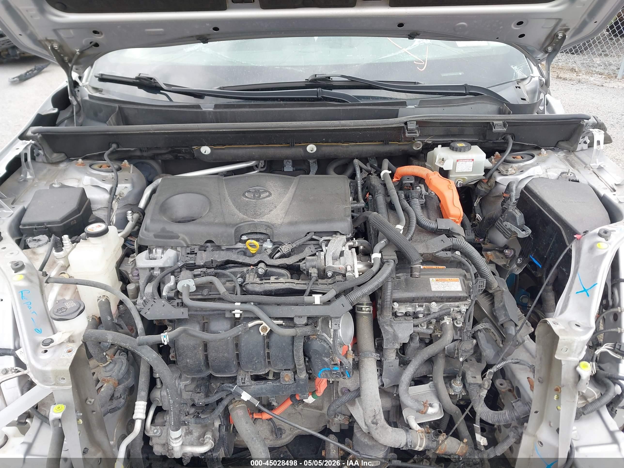 2019 Toyota Rav4 Hybrid Xse Silver vin: JTMEWRFV7KD505816