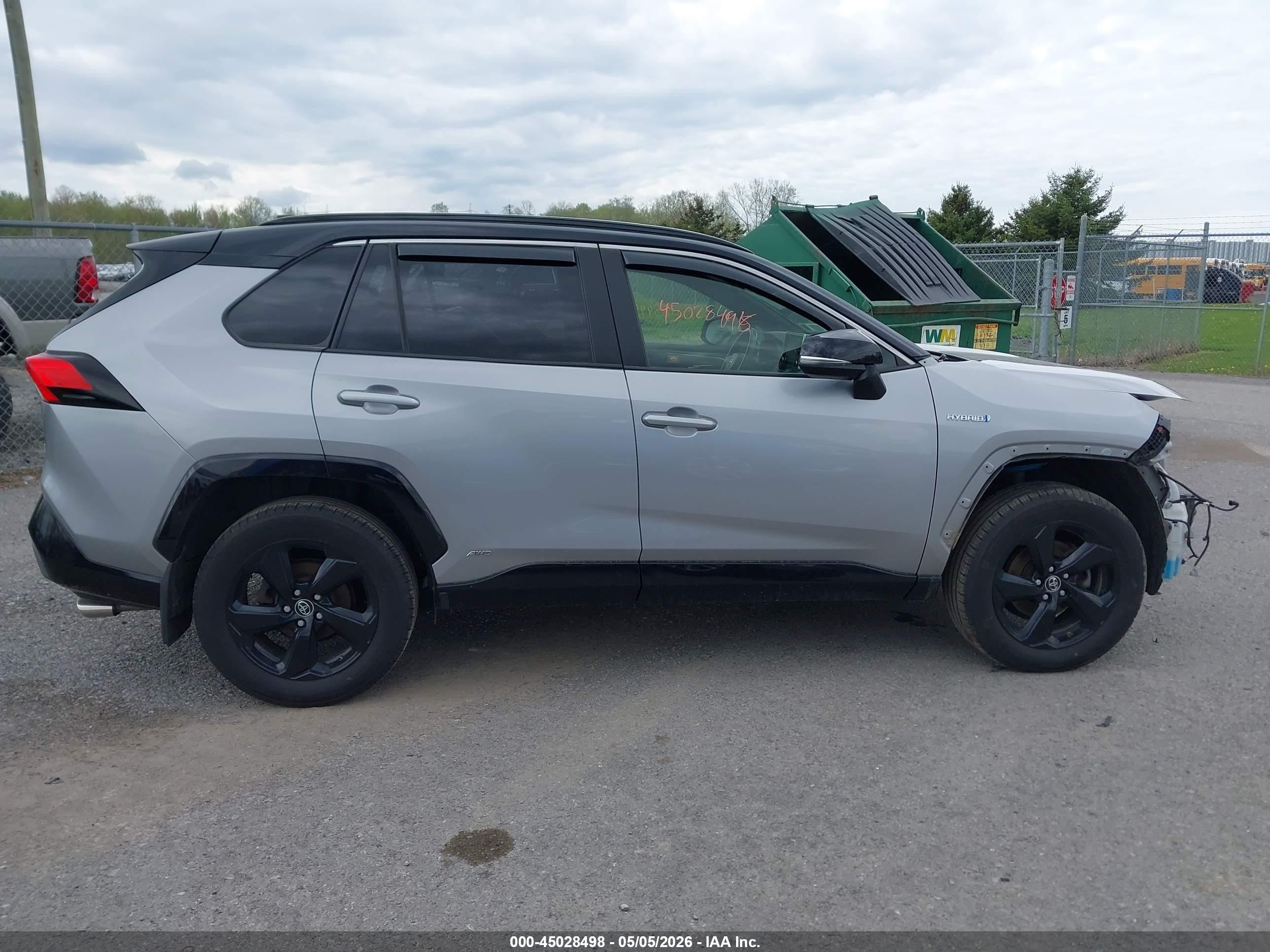 2019 Toyota Rav4 Hybrid Xse Silver vin: JTMEWRFV7KD505816