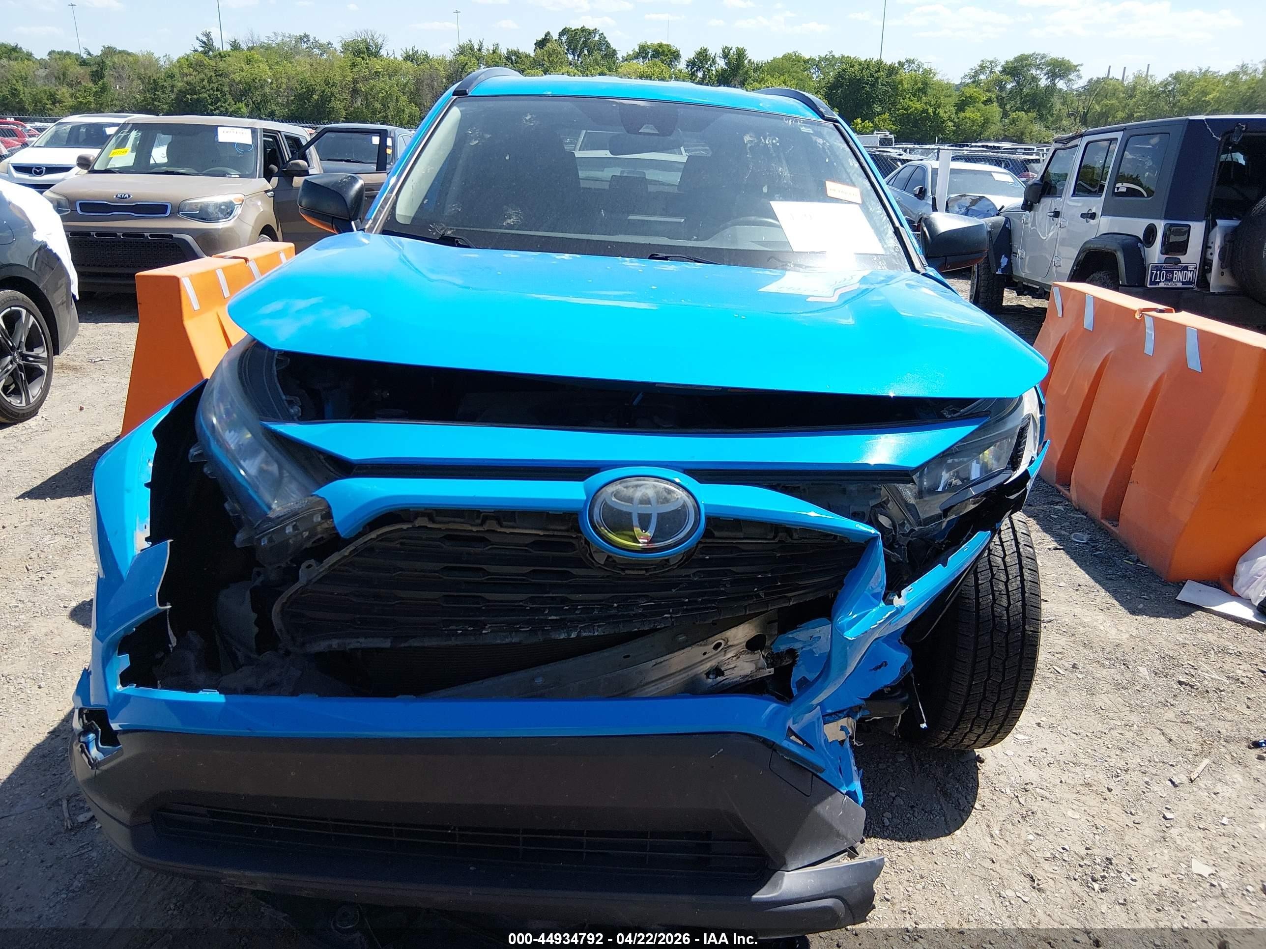 2019 Toyota Rav4 Le Синий vin: JTMH1RFV0KJ006739