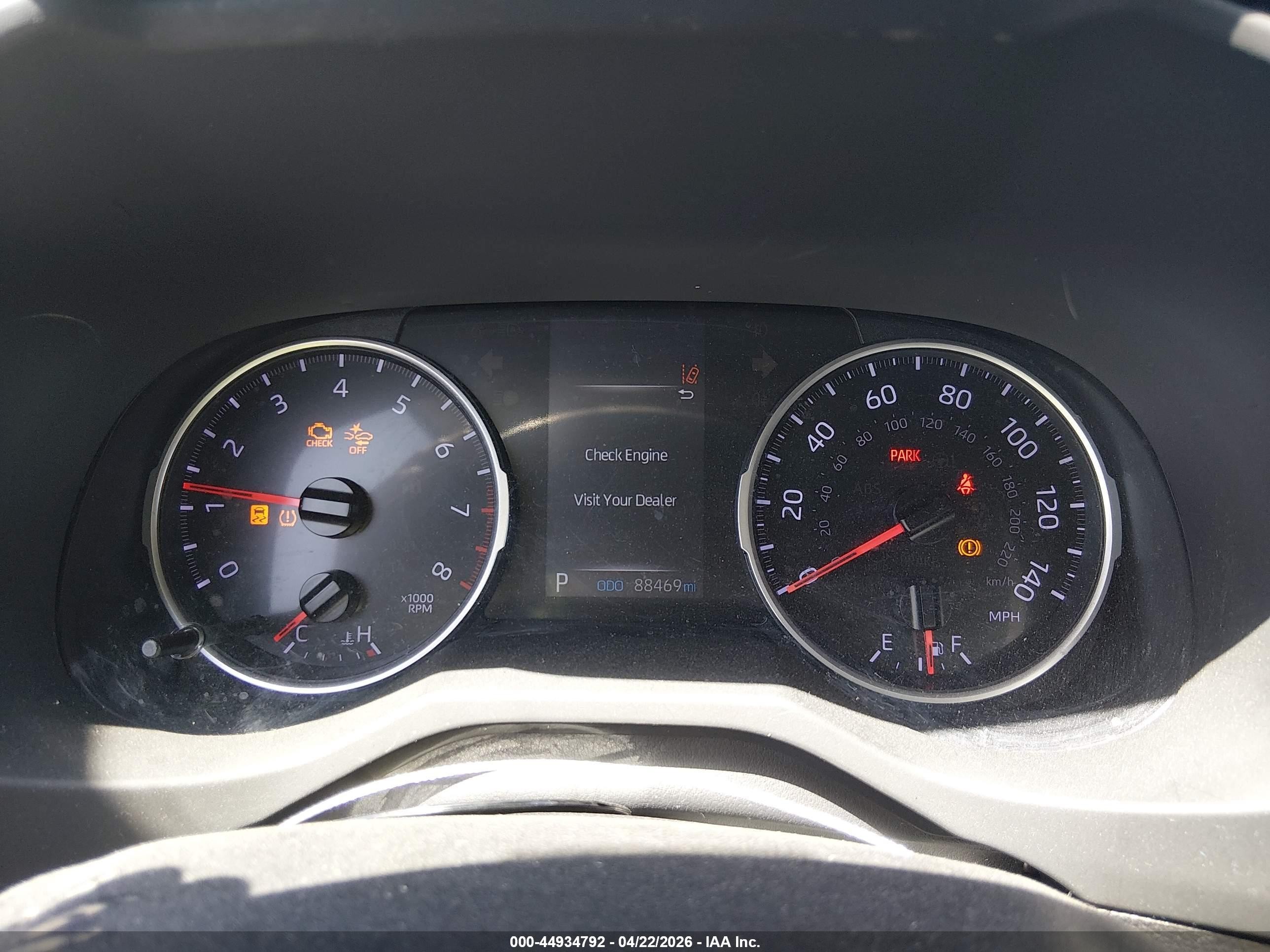 2019 Toyota Rav4 Le Синий vin: JTMH1RFV0KJ006739