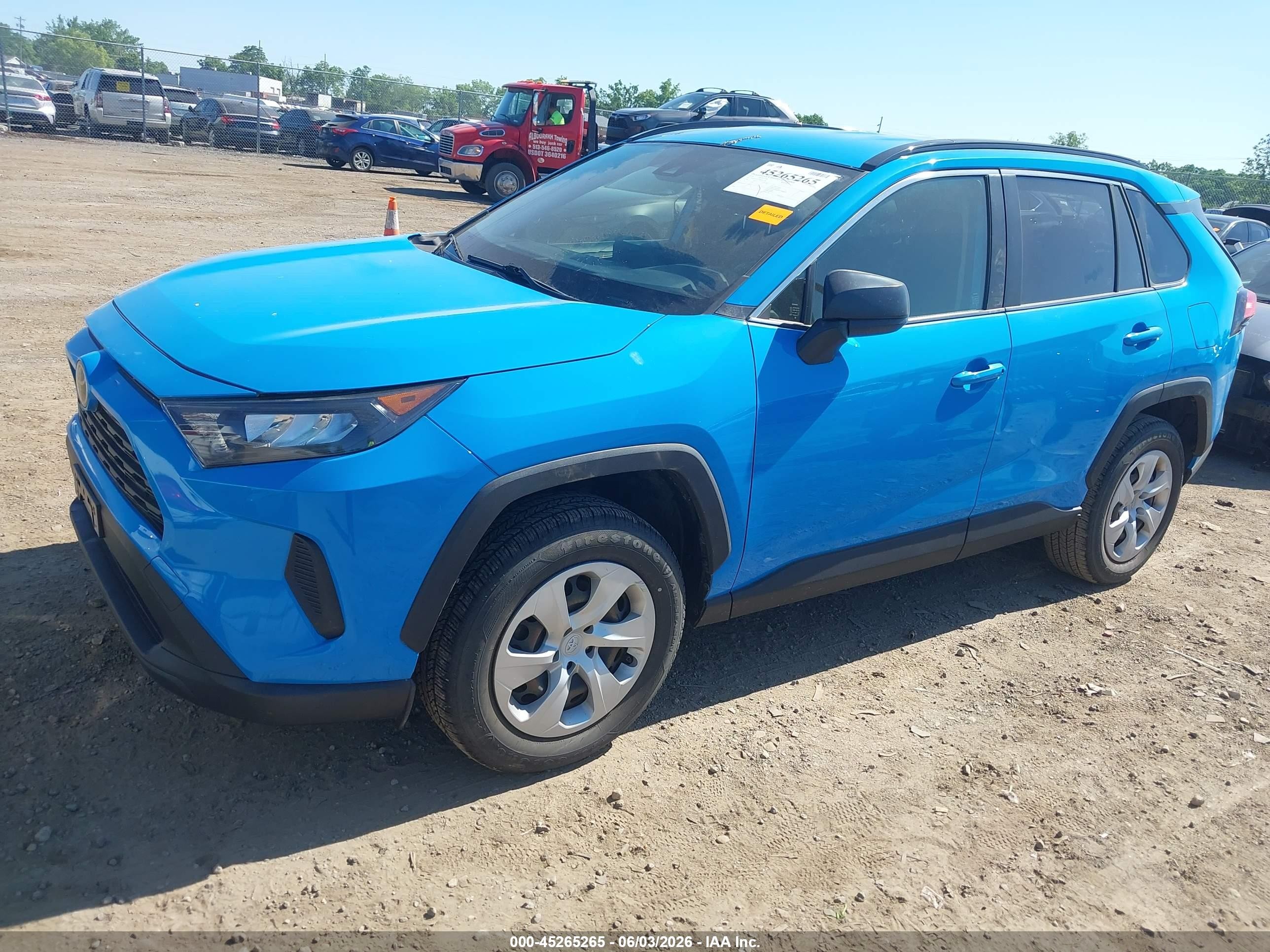 2019 Toyota Rav4 Le Light Blue vin: JTMH1RFV7KD502720