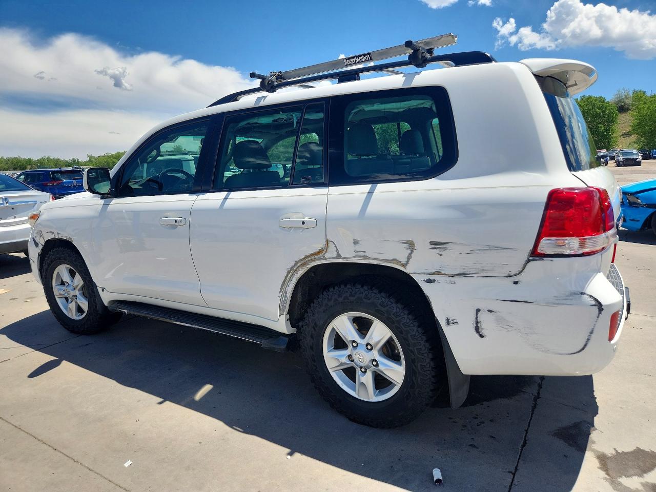 2008 Toyota Land Cruiser Base White vin: JTMHY05J085000897