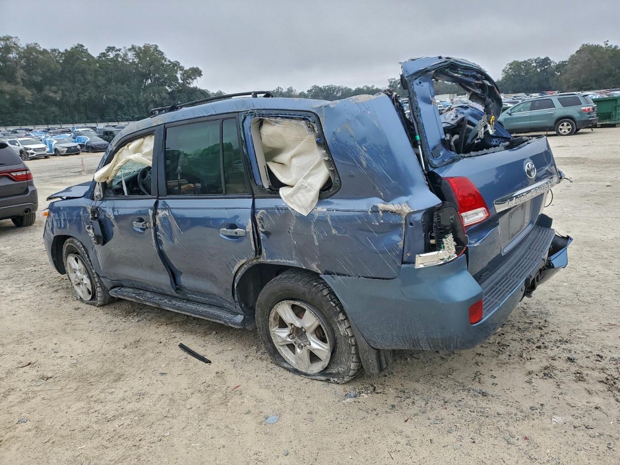 2008 Toyota Land Cruiser Blue vin: JTMHY05J485001308