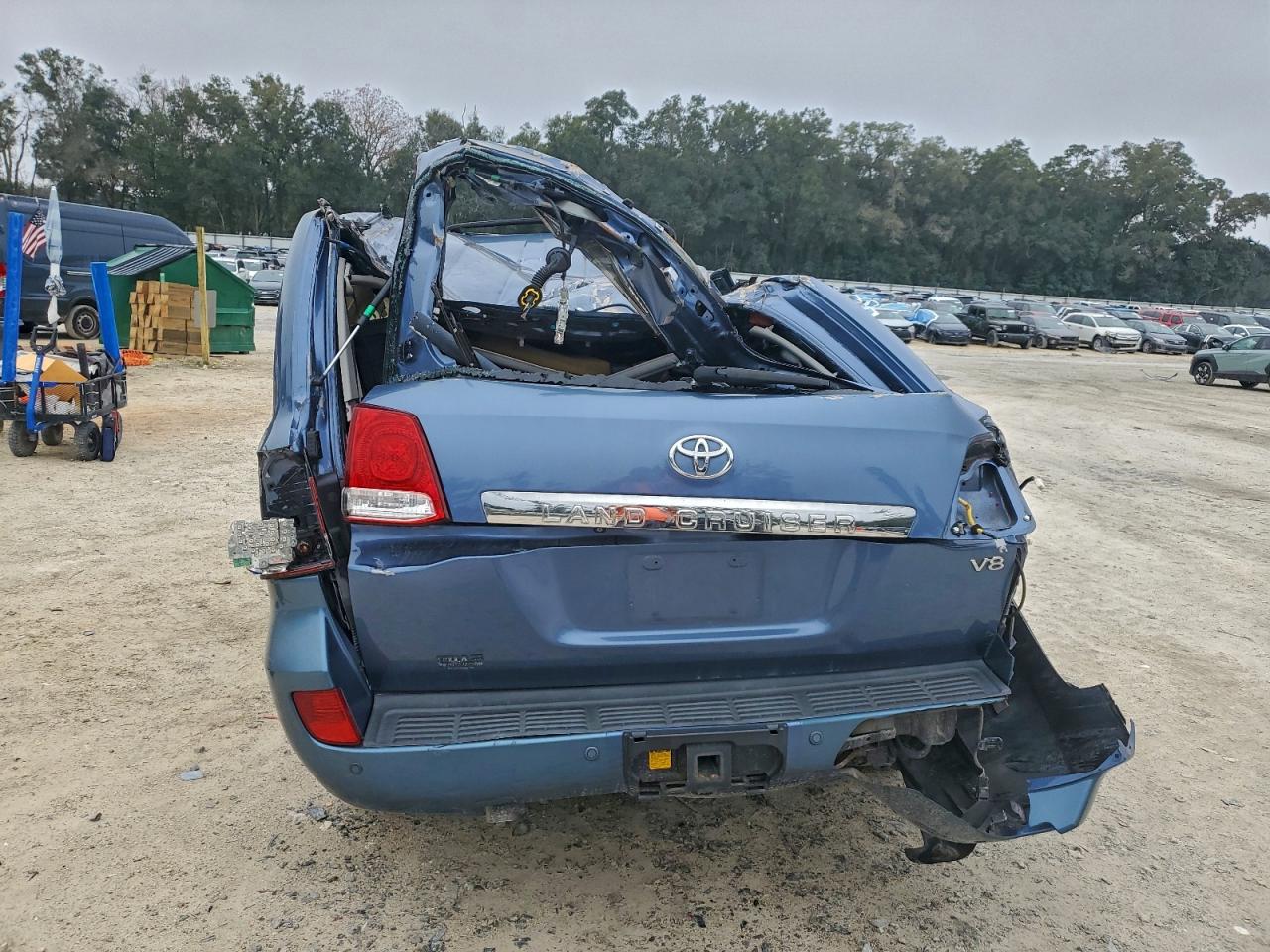 2008 Toyota Land Cruiser Blue vin: JTMHY05J485001308