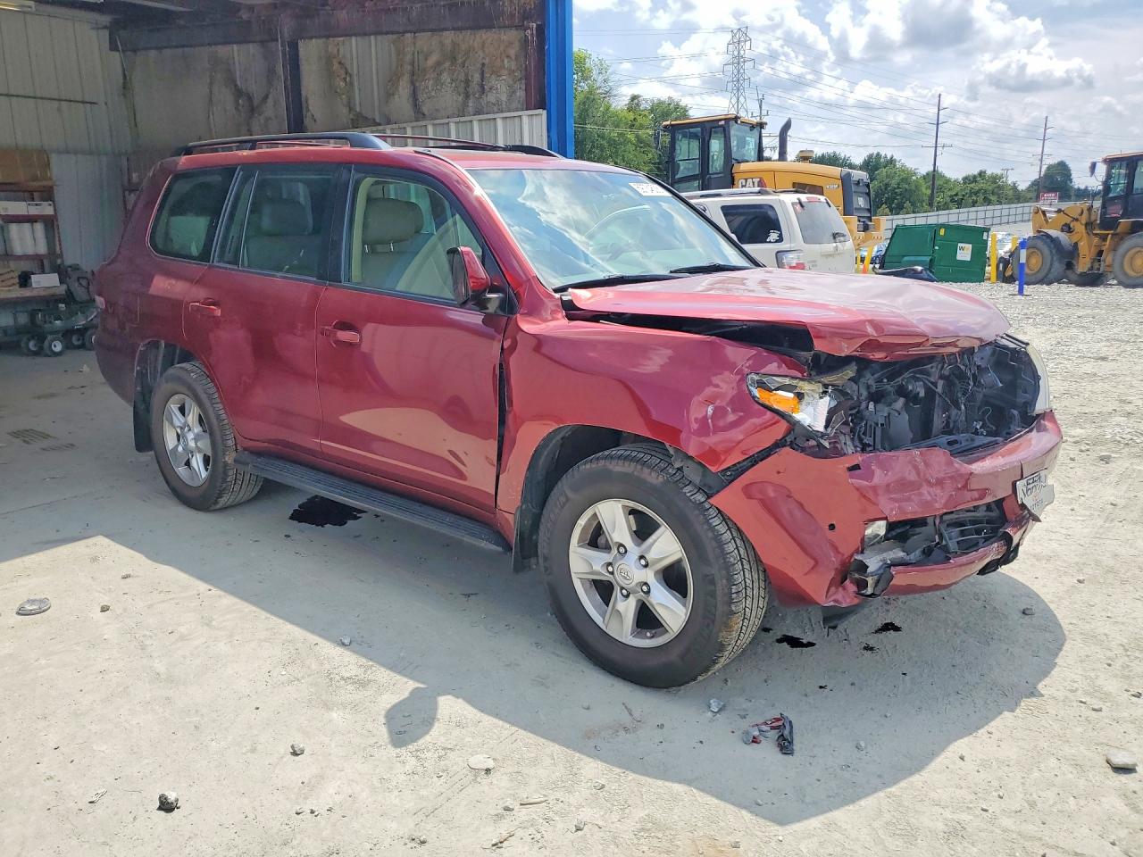 2008 Toyota Land Cruiser Base Burgundy vin: JTMHY05J784000191