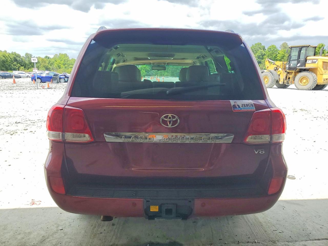 2008 Toyota Land Cruiser Base Burgundy vin: JTMHY05J784000191