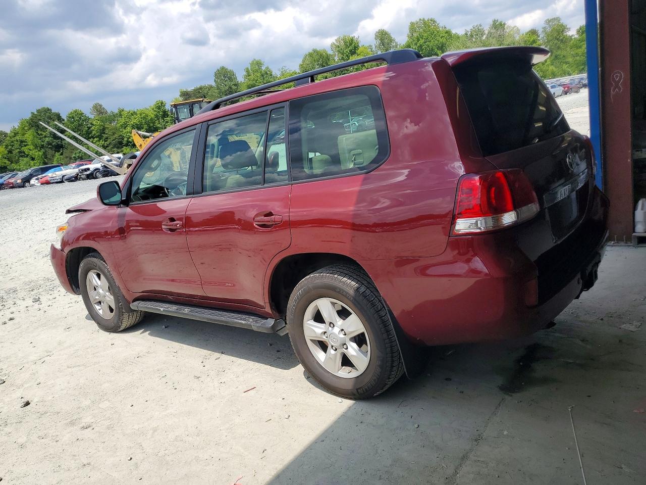 2008 Toyota Land Cruiser Base Burgundy vin: JTMHY05J784000191