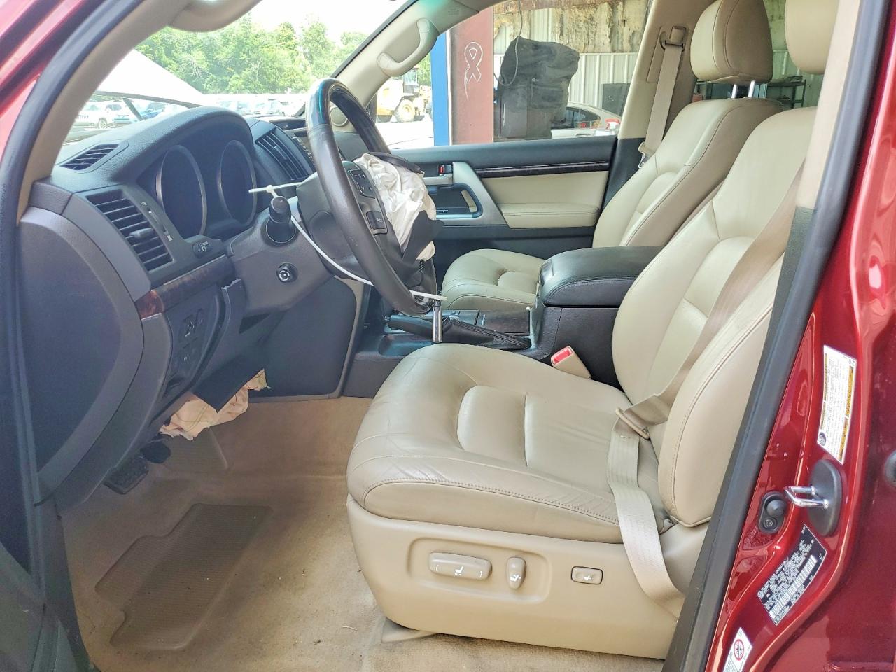 2008 Toyota Land Cruiser Base Burgundy vin: JTMHY05J784000191