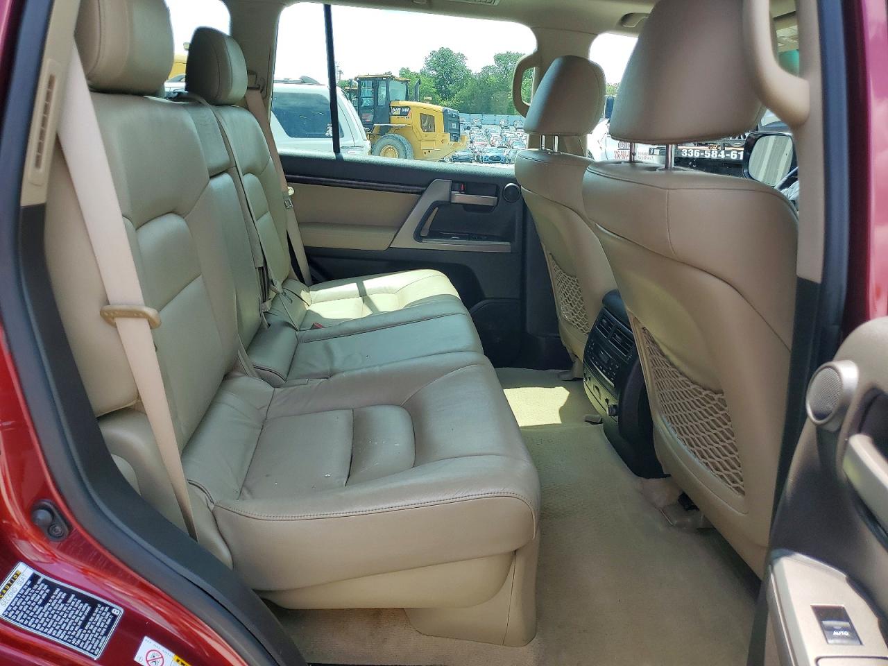2008 Toyota Land Cruiser Base Burgundy vin: JTMHY05J784000191