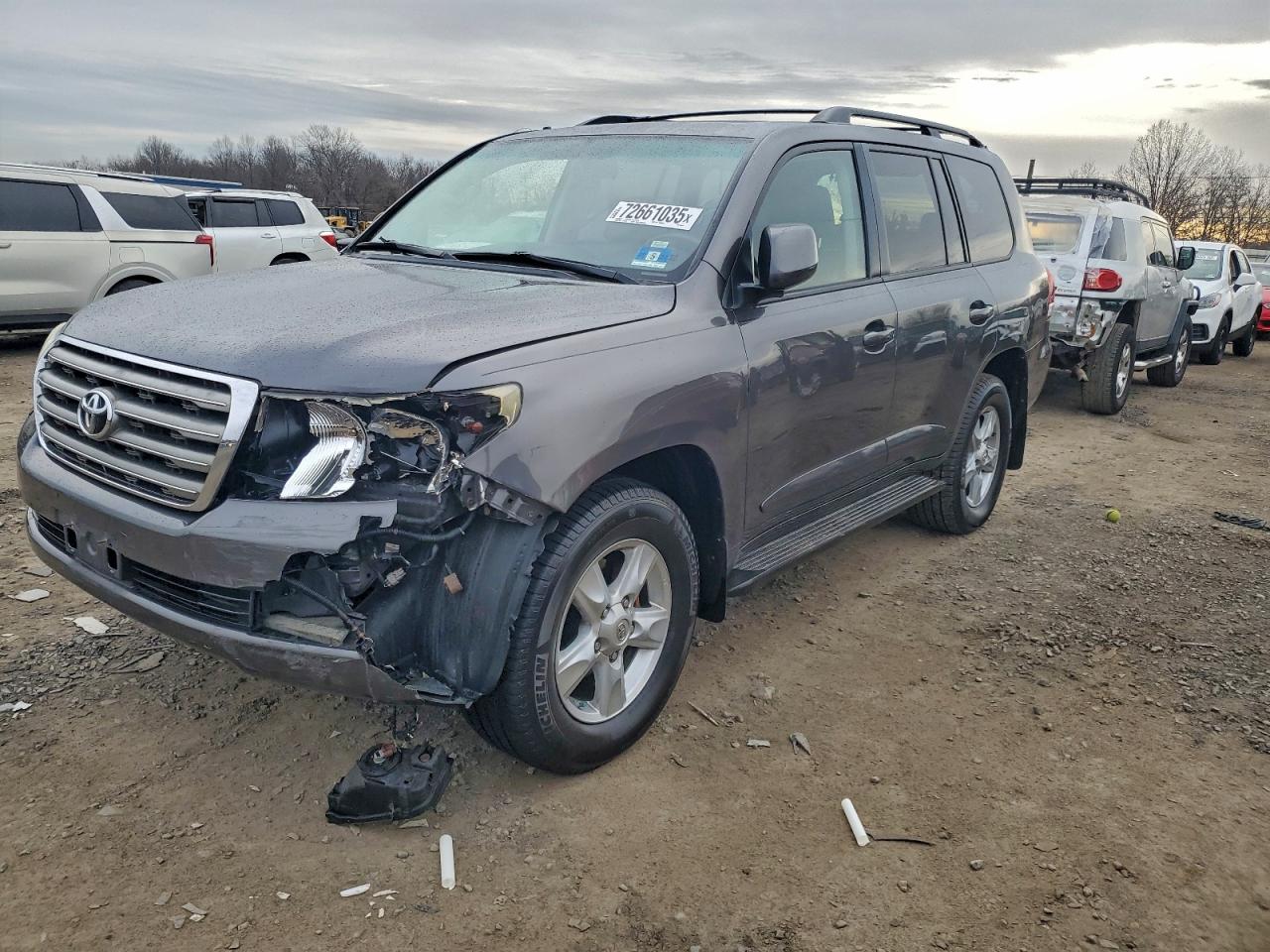 2008 Toyota Land Cruiser Gray vin: JTMHY05J985003152