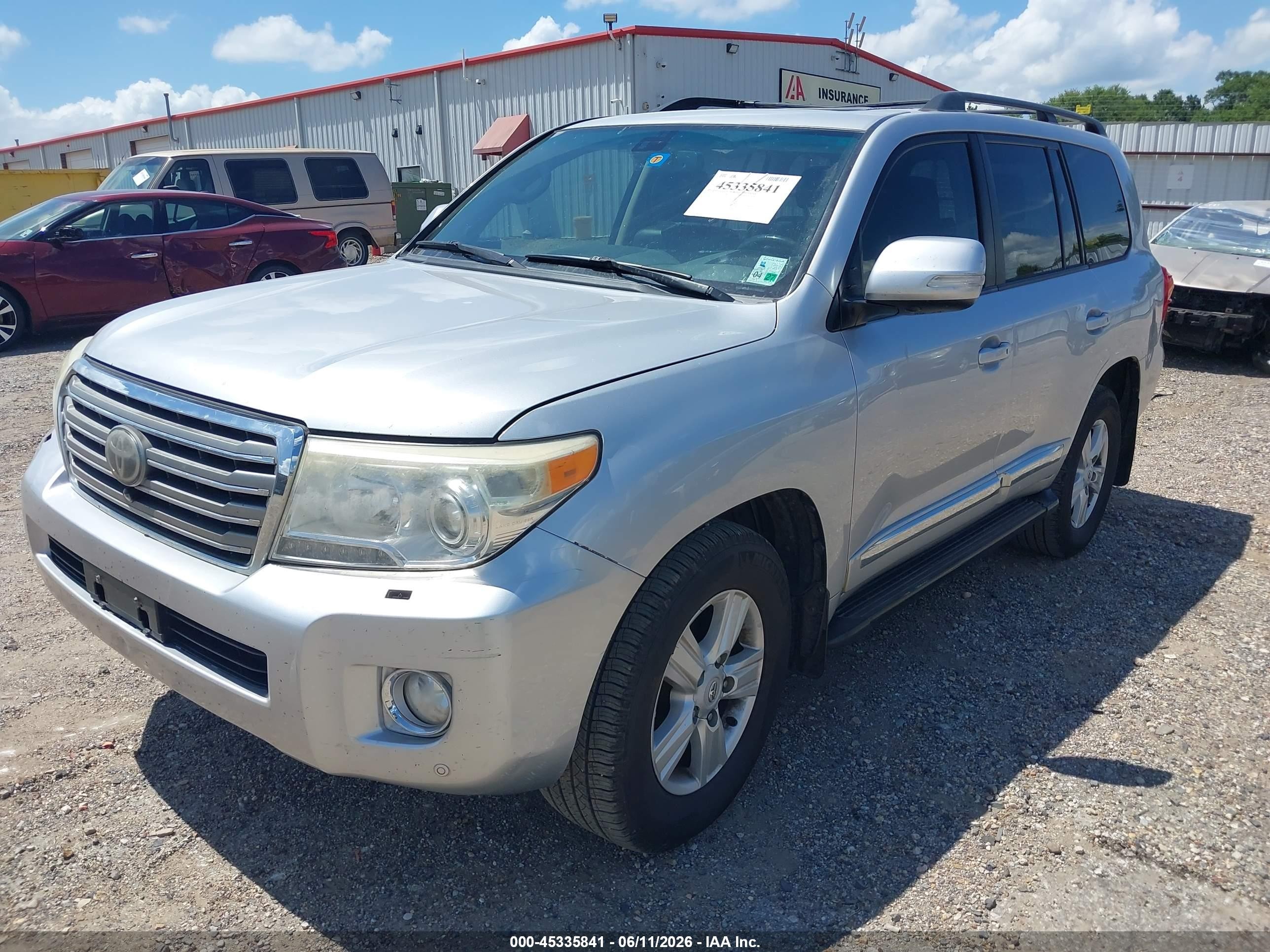 2013 Toyota Land Cruiser V8 Серебряный vin: JTMHY7AJ3D4021113