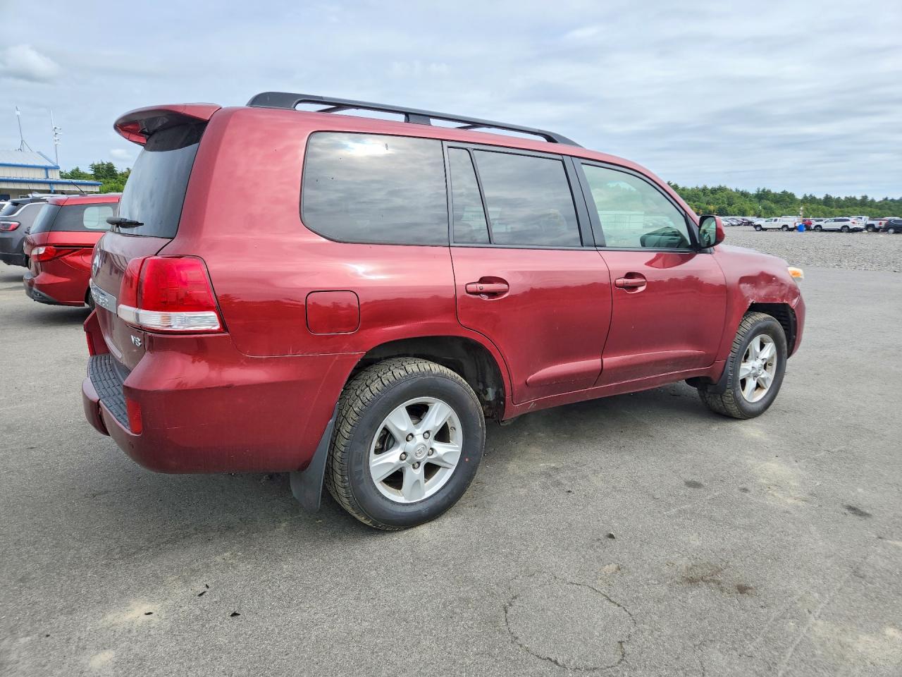 2011 Toyota Land Cruiser Base Burgundy vin: JTMHY7AJ5B5011013