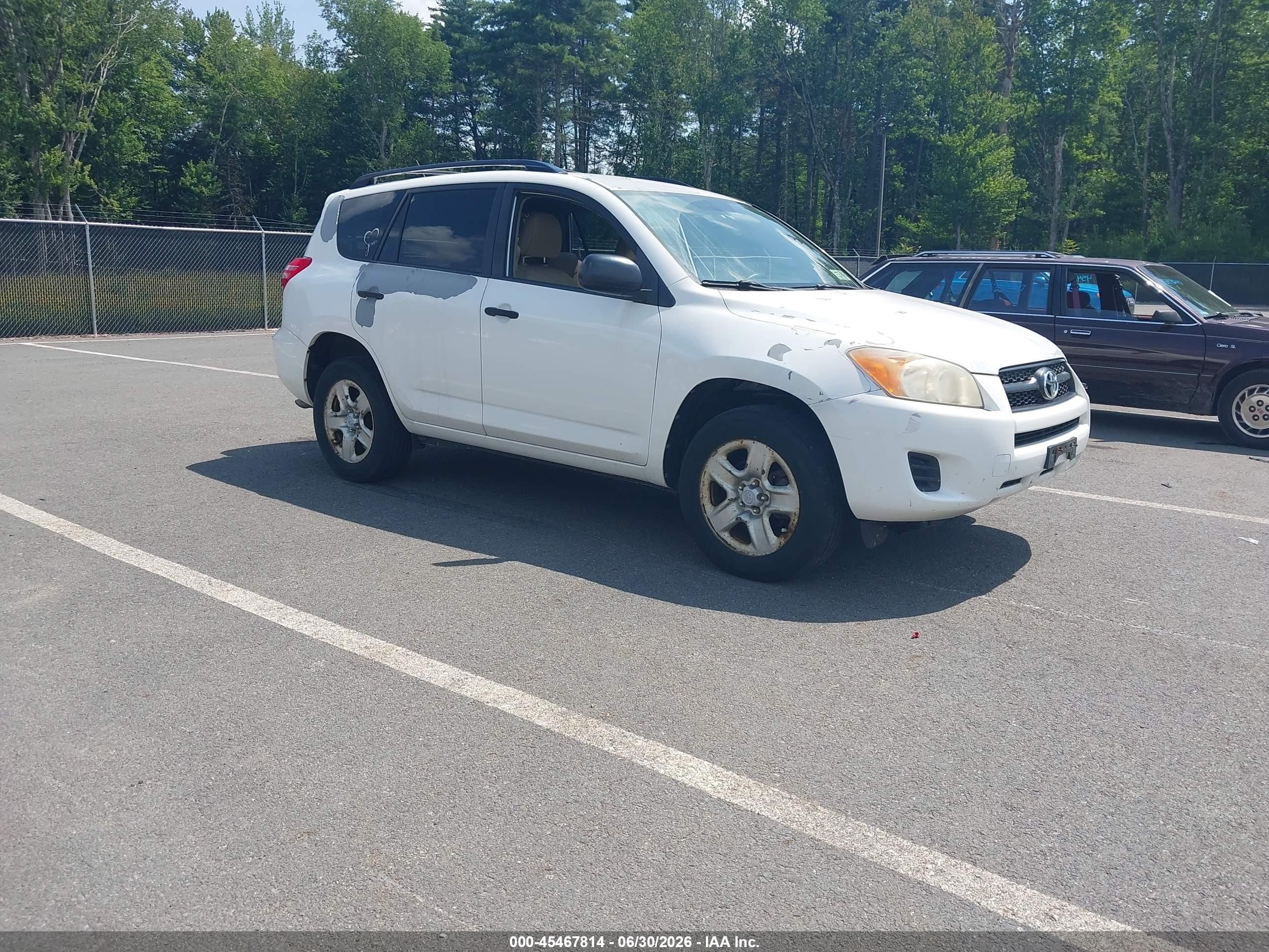 2010 Toyota Rav4   White vin: JTMJF4DV5A5018918