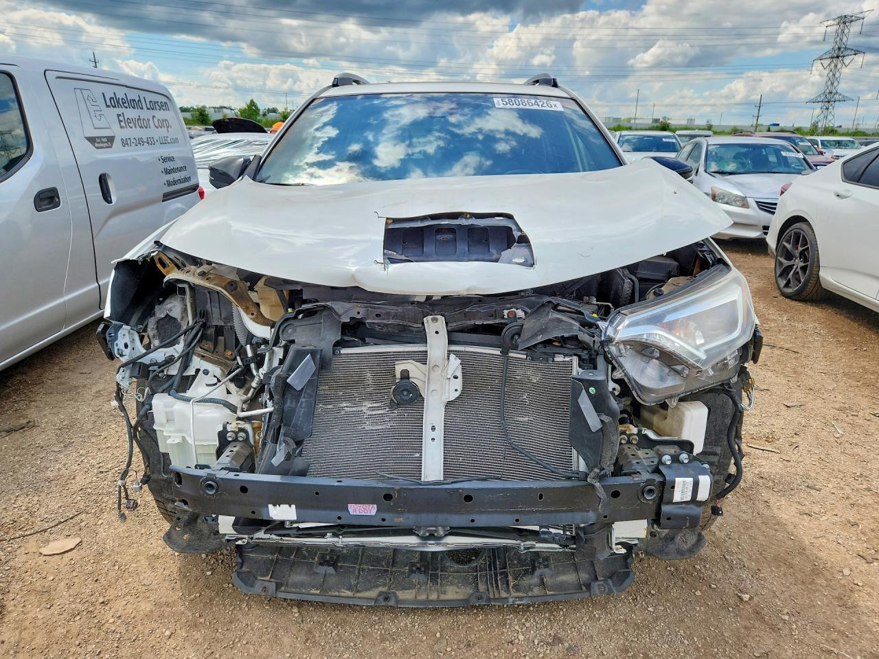 2017 Toyota Rav4 Se White vin: JTMJFREV2HD211457