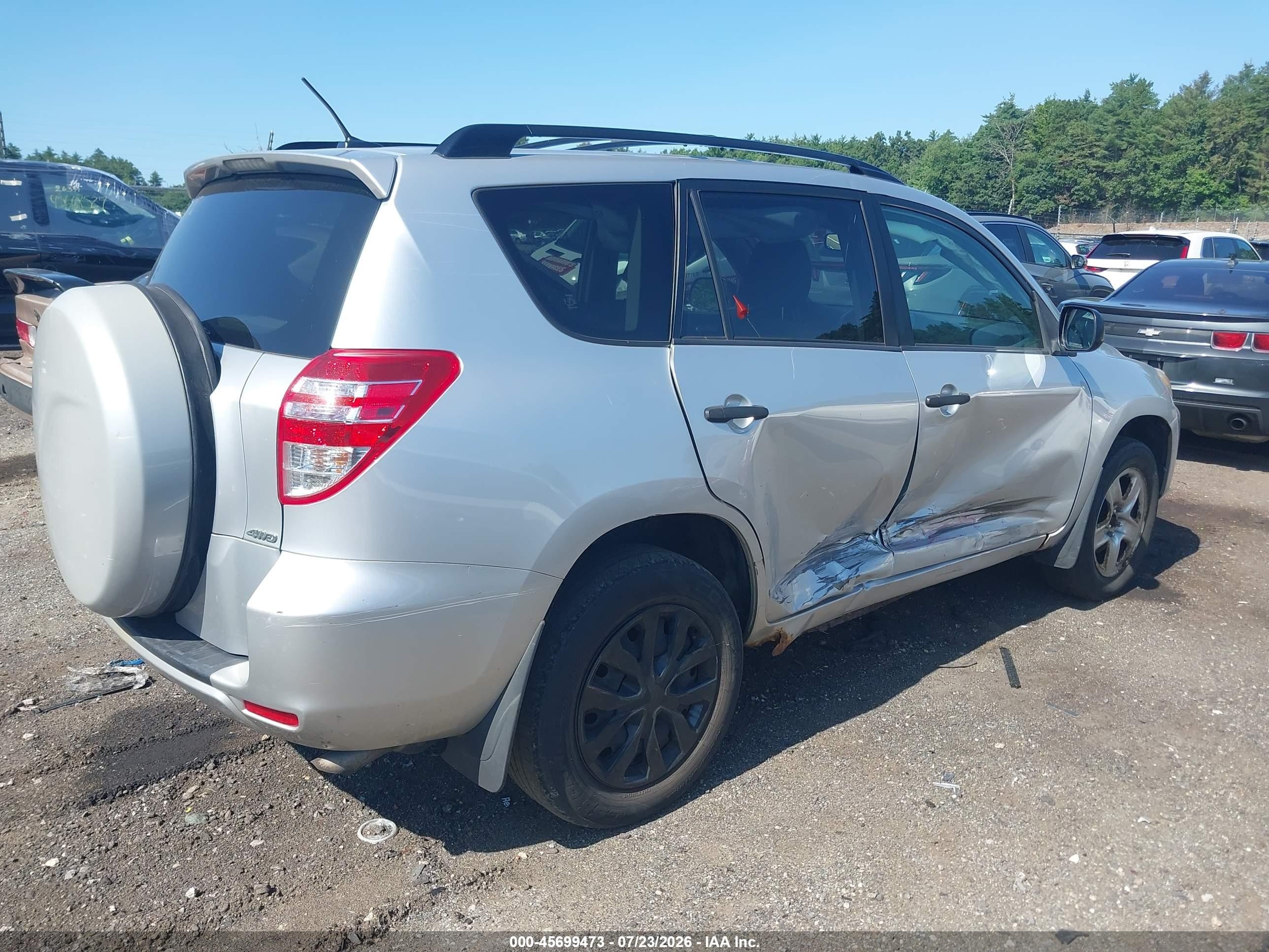 2010 Toyota Rav4 Base V6 Silver vin: JTMJK4DV1A5086774