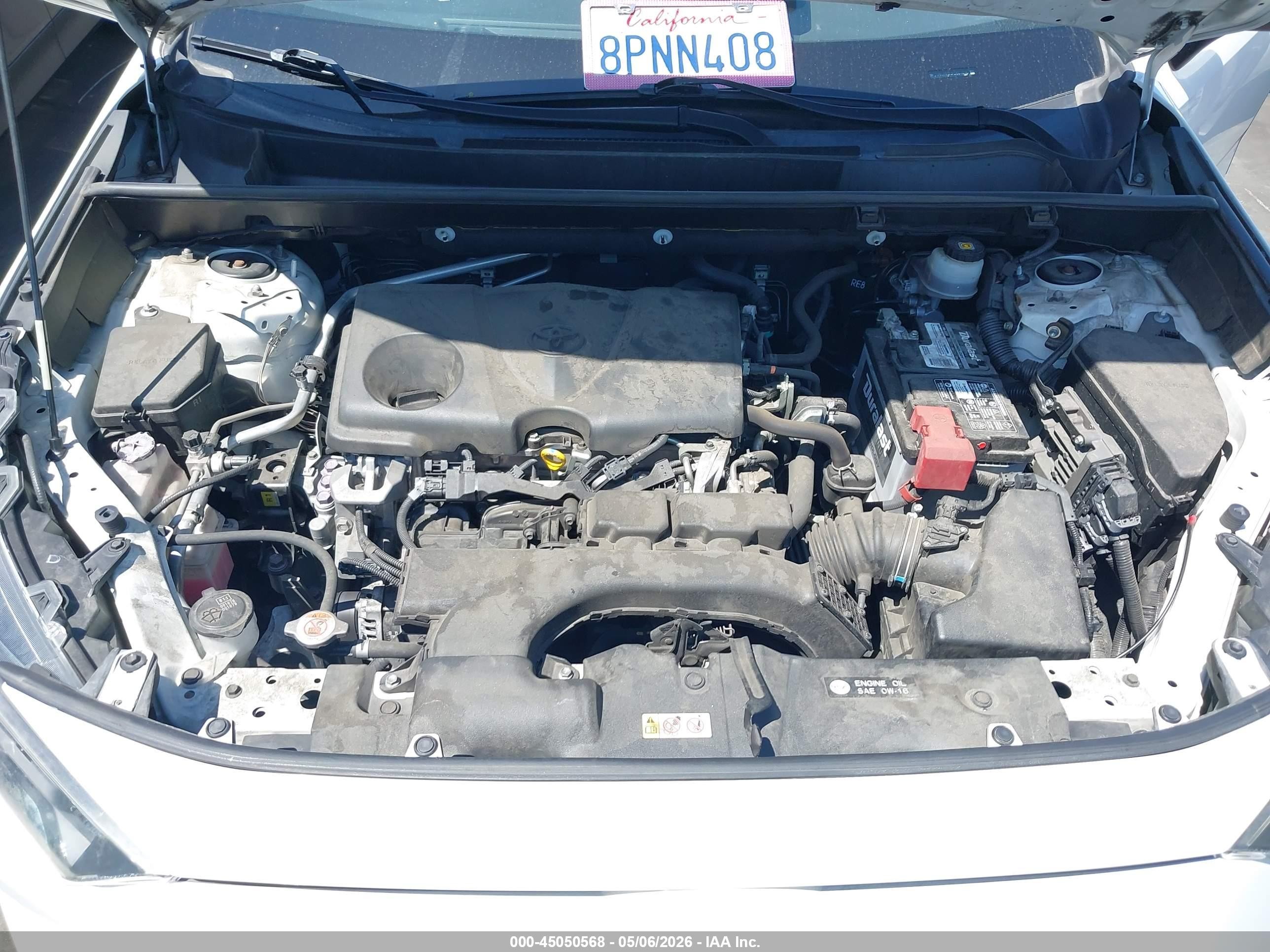 2019 Toyota Rav4 Le White vin: JTMK1RFV3KD501876