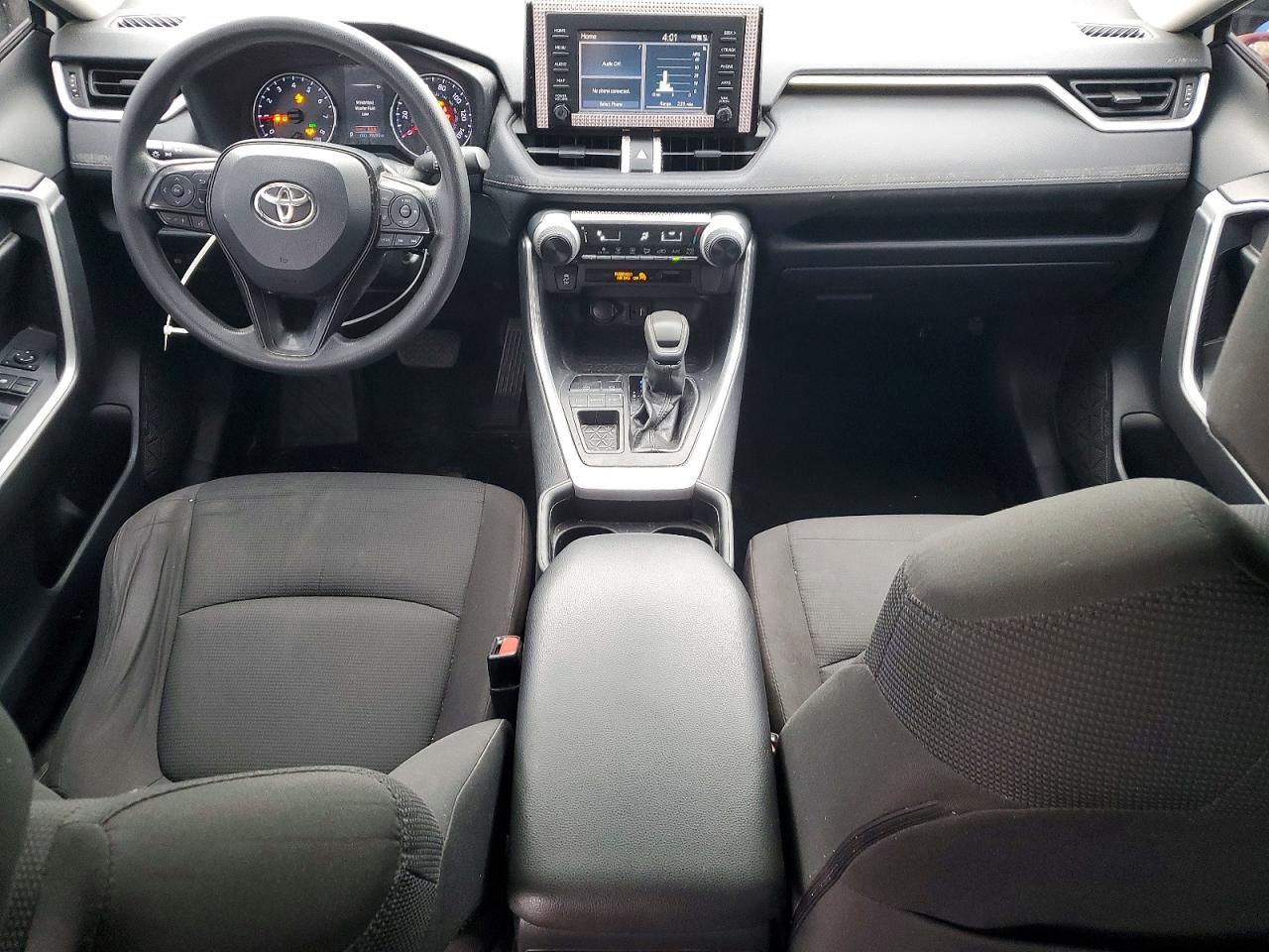 2019 Toyota Rav4 Le White vin: JTMK1RFV3KD501876