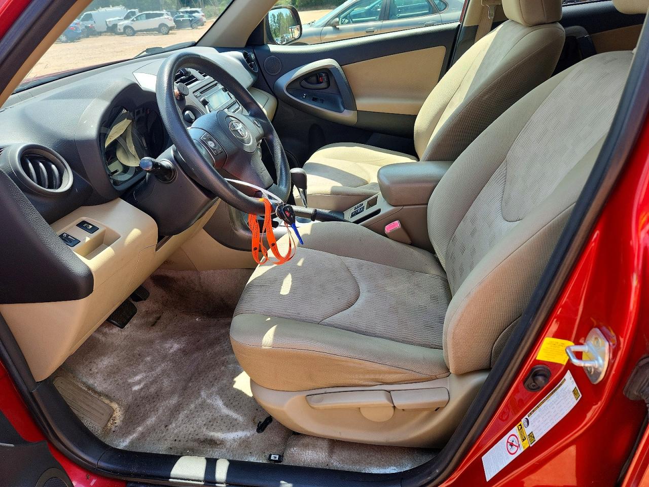 2012 Toyota Rav4 Base Red vin: JTMKF4DV1C5049364