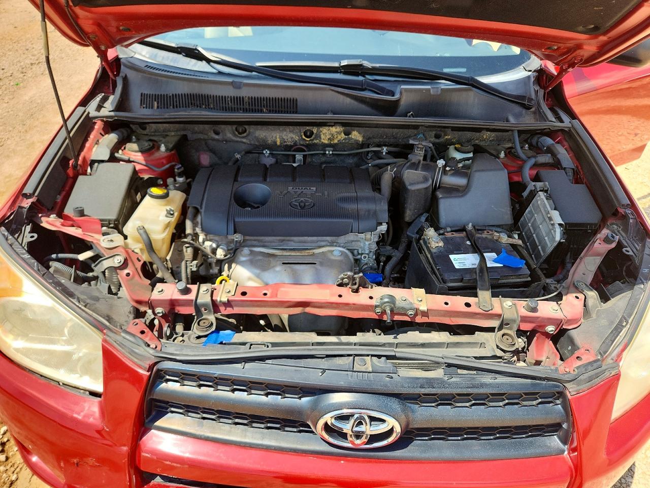 2012 Toyota Rav4 Base Red vin: JTMKF4DV1C5049364