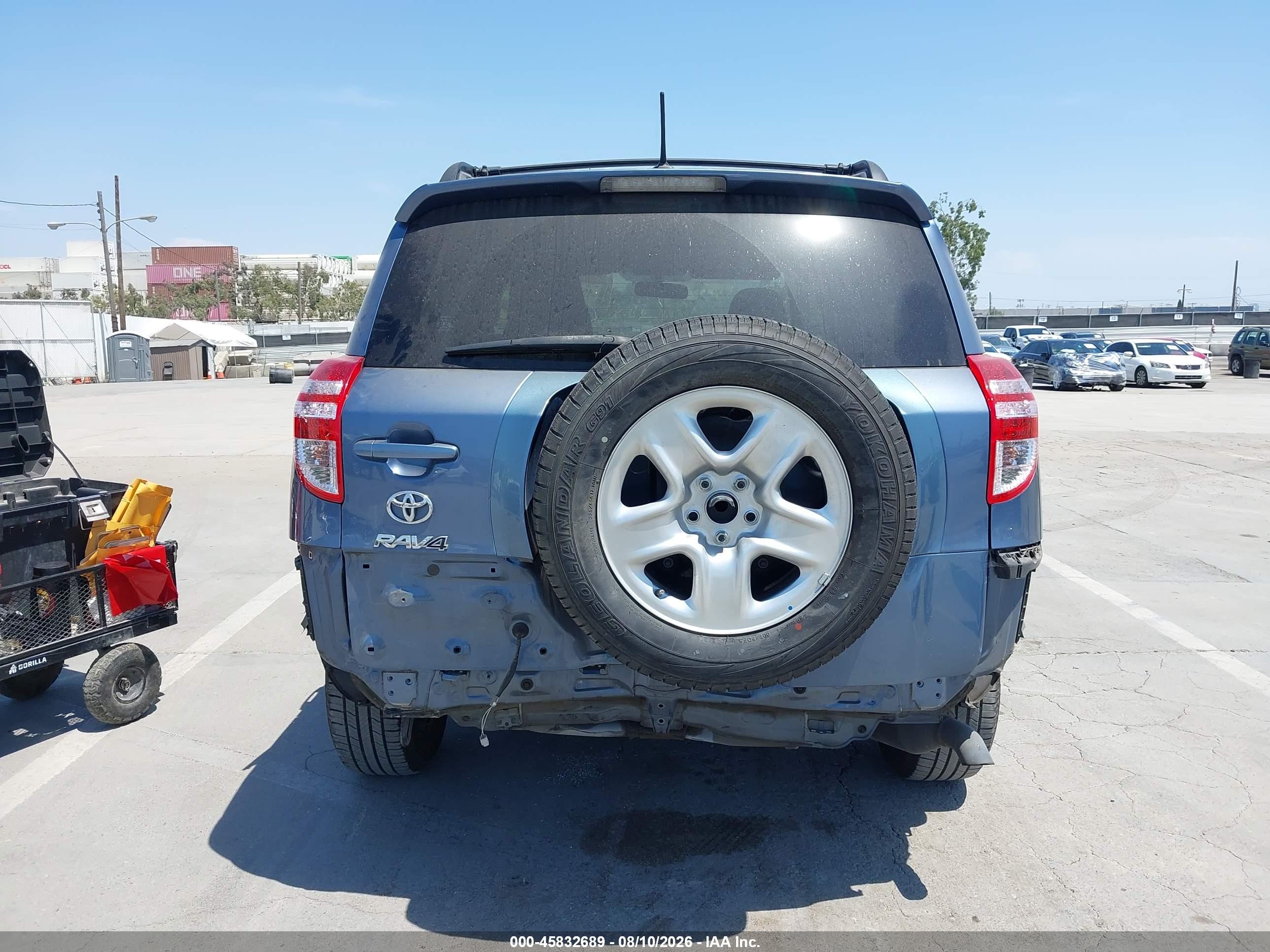 2012 Toyota Rav4   Light Blue vin: JTMKF4DV2C5048966
