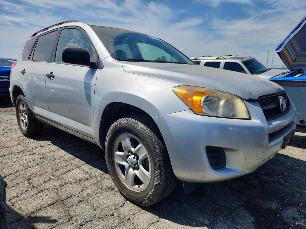 2010 Toyota Rav4 Base Silver vin: JTMKF4DV9A5024144