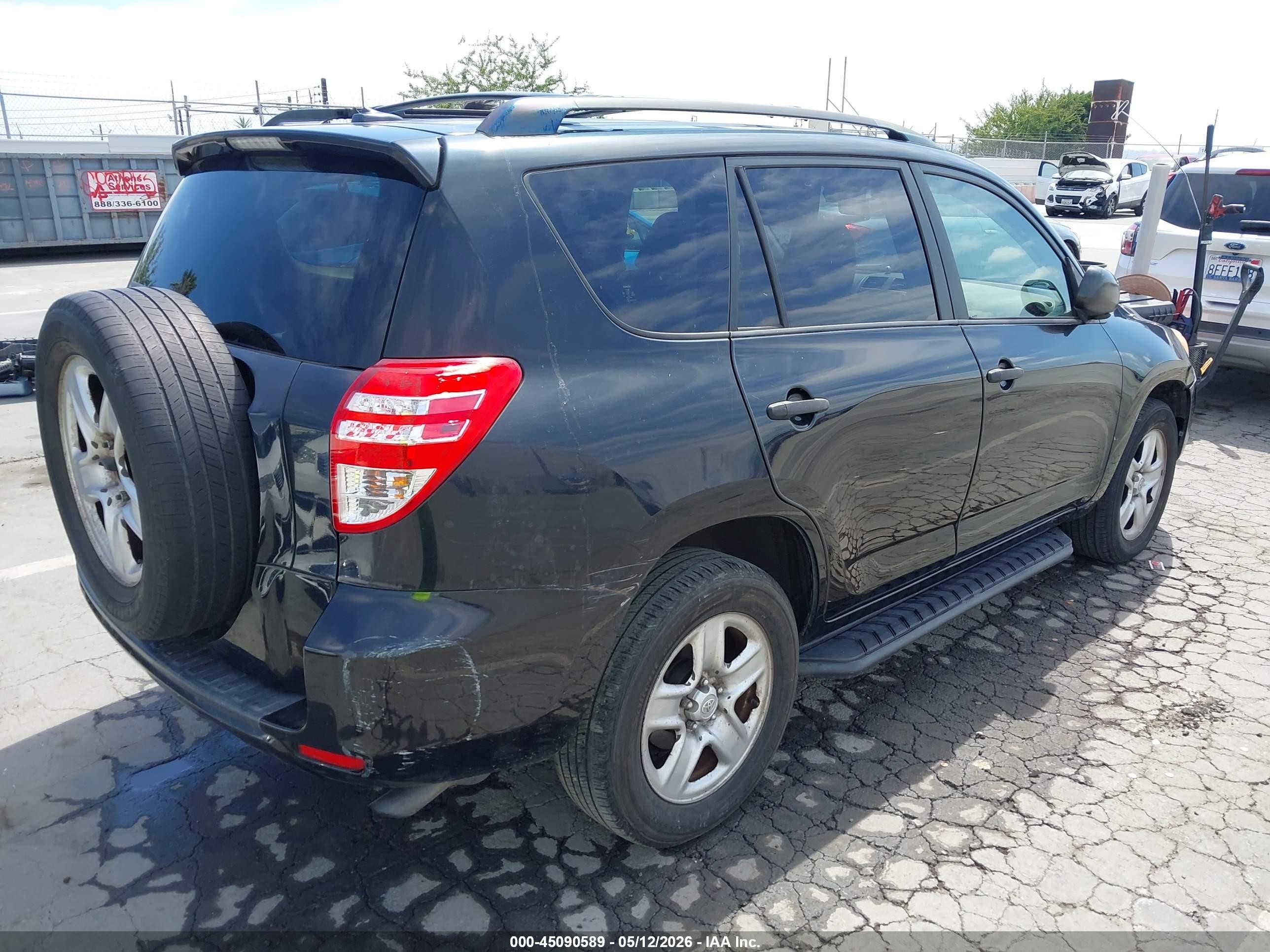 2010 Toyota Rav4   Black vin: JTMKF4DVXA5027358