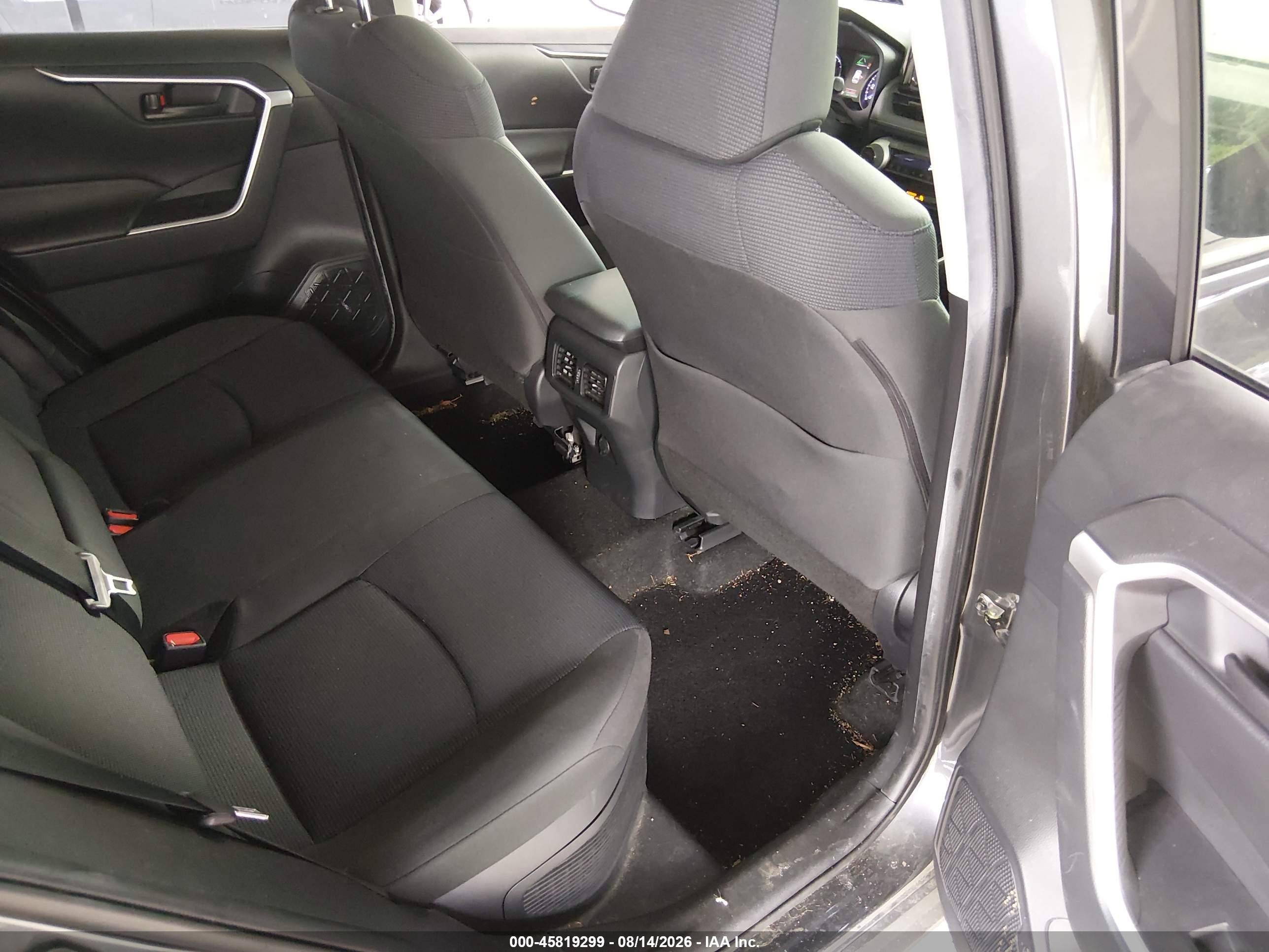 2019 Toyota Rav4 Hybrid Le Gray vin: JTMLWRFV5KD014474