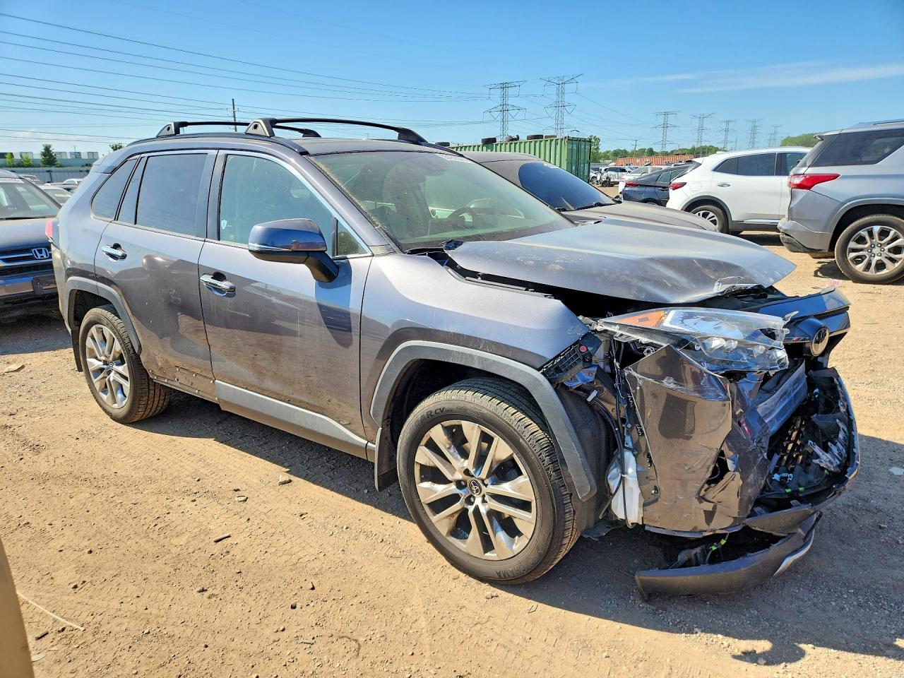 2019 Toyota Rav4 Limited Gray vin: JTMN1RFV0KJ017937
