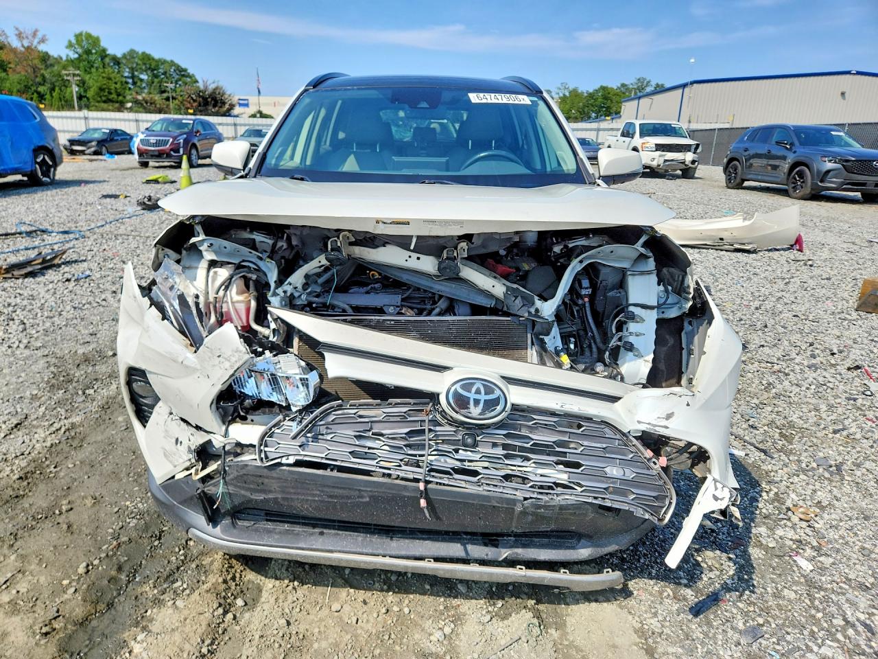 2019 Toyota Rav4 Limited White vin: JTMN1RFVXKD523838