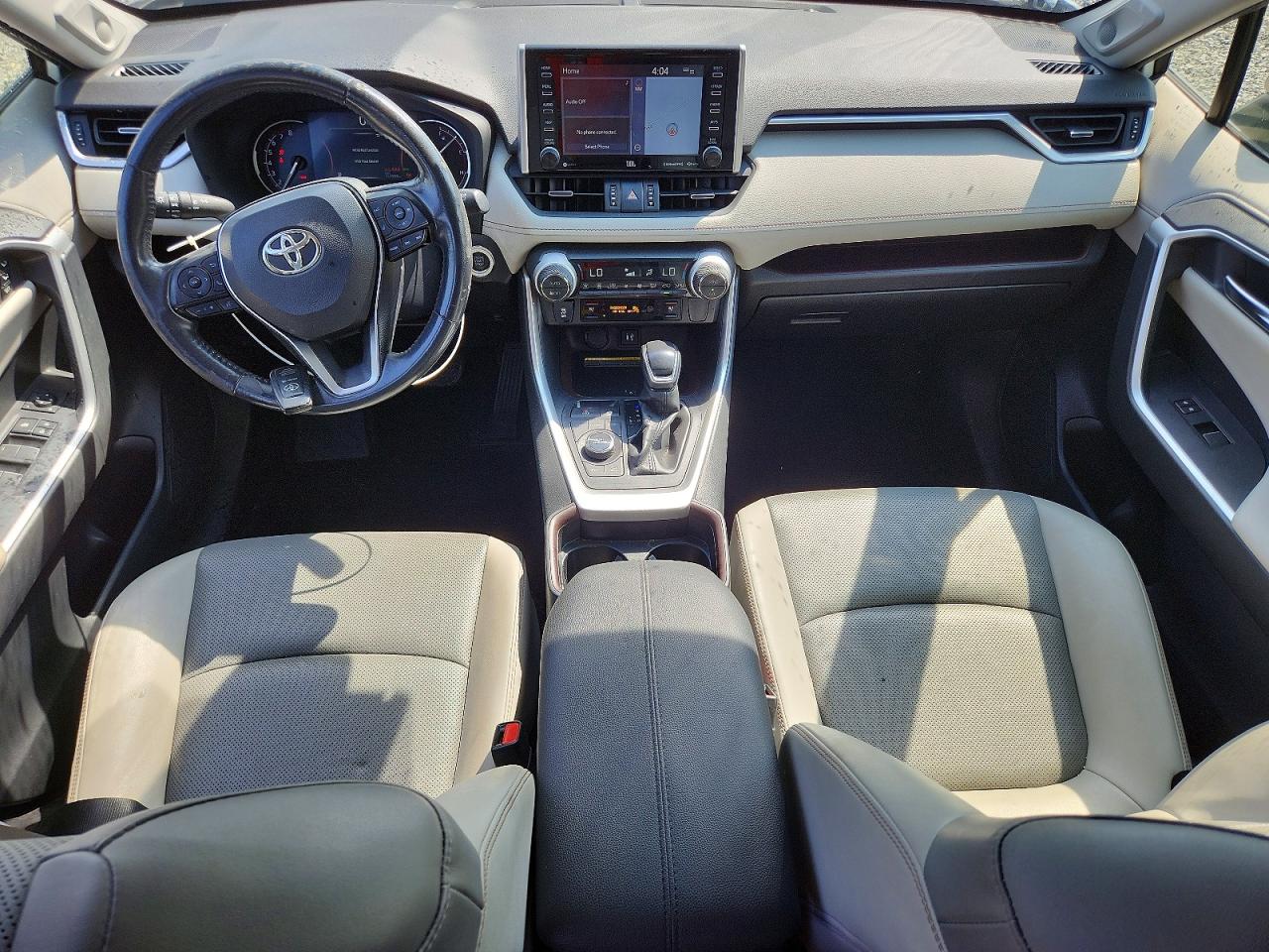 2019 Toyota Rav4 Limited White vin: JTMN1RFVXKD523838
