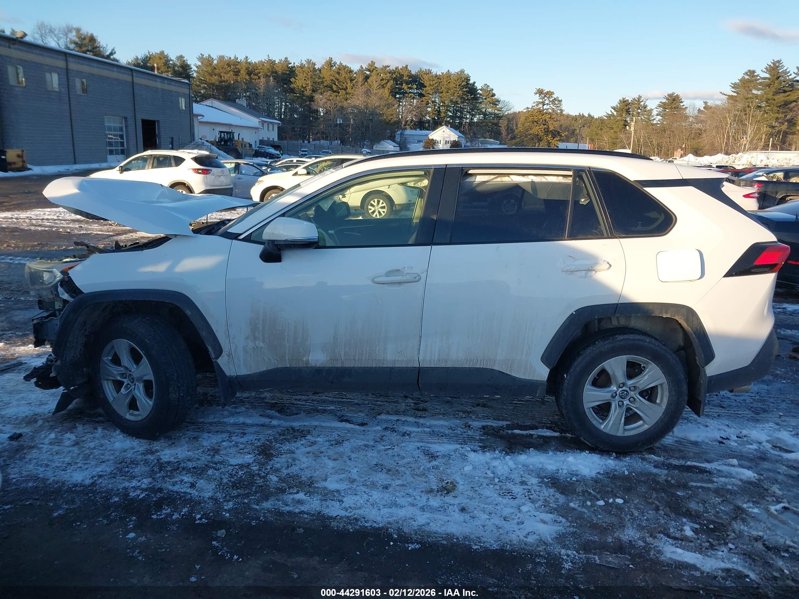 2019 Toyota Rav4 Xle White vin: JTMP1RFV6KD028772