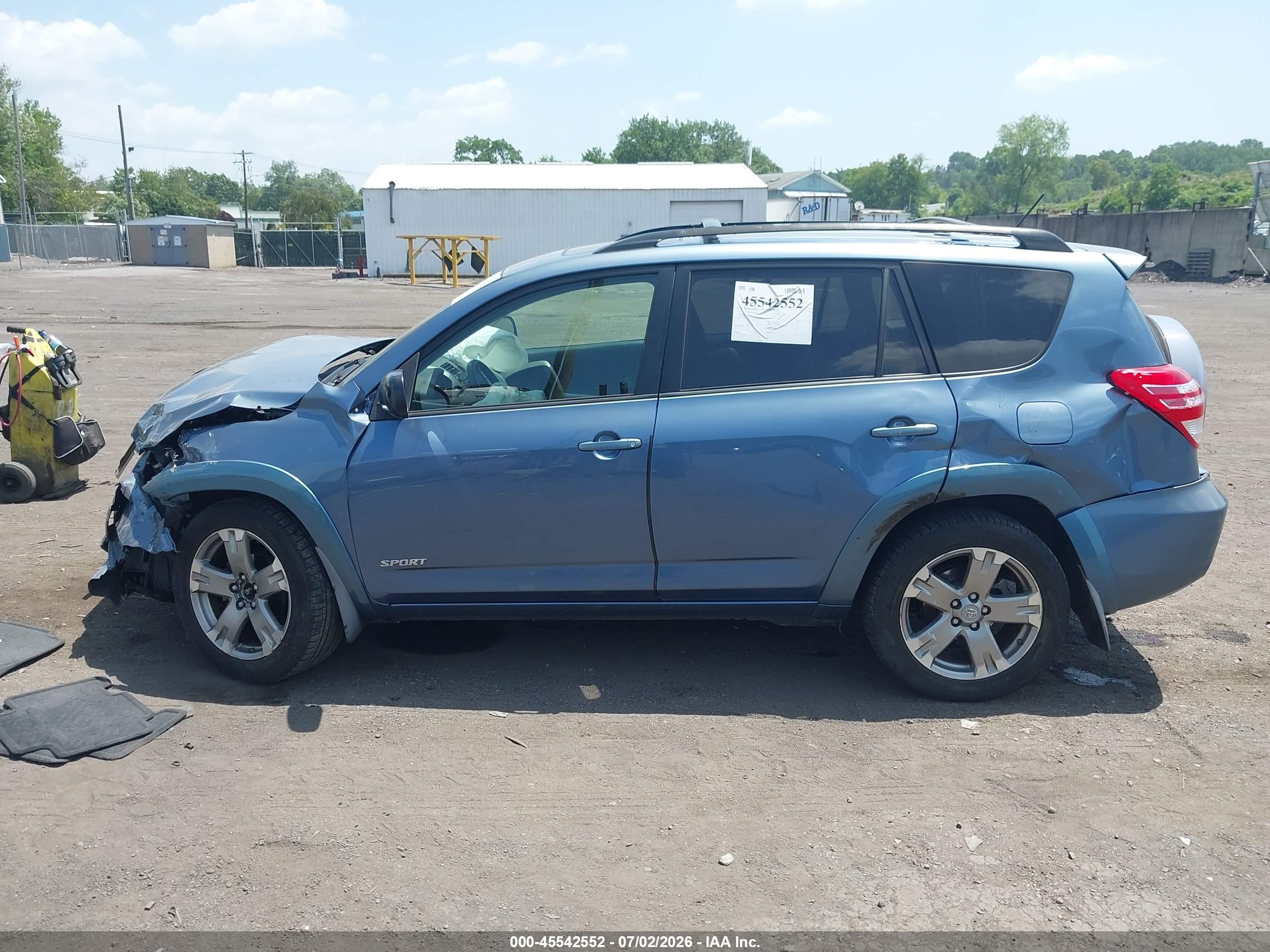 2010 Toyota Rav4 Sport Blue vin: JTMRF4DV0AD023758