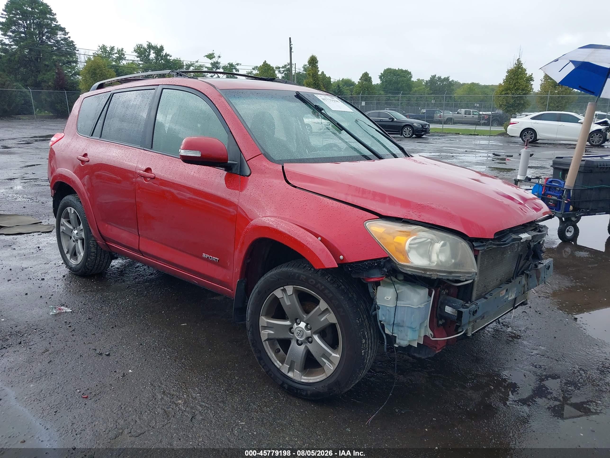2010 Toyota Rav4 Sport Red vin: JTMRF4DV1A5033435