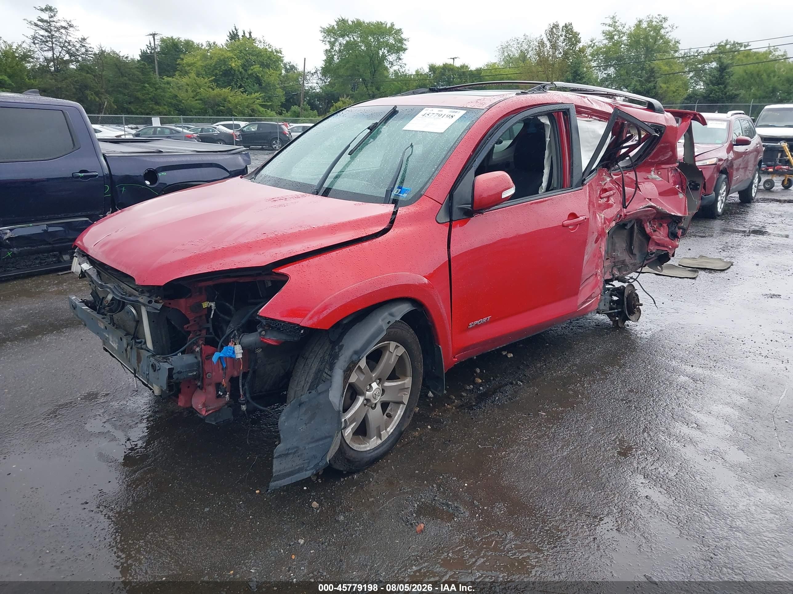 2010 Toyota Rav4 Sport Красный vin: JTMRF4DV1A5033435