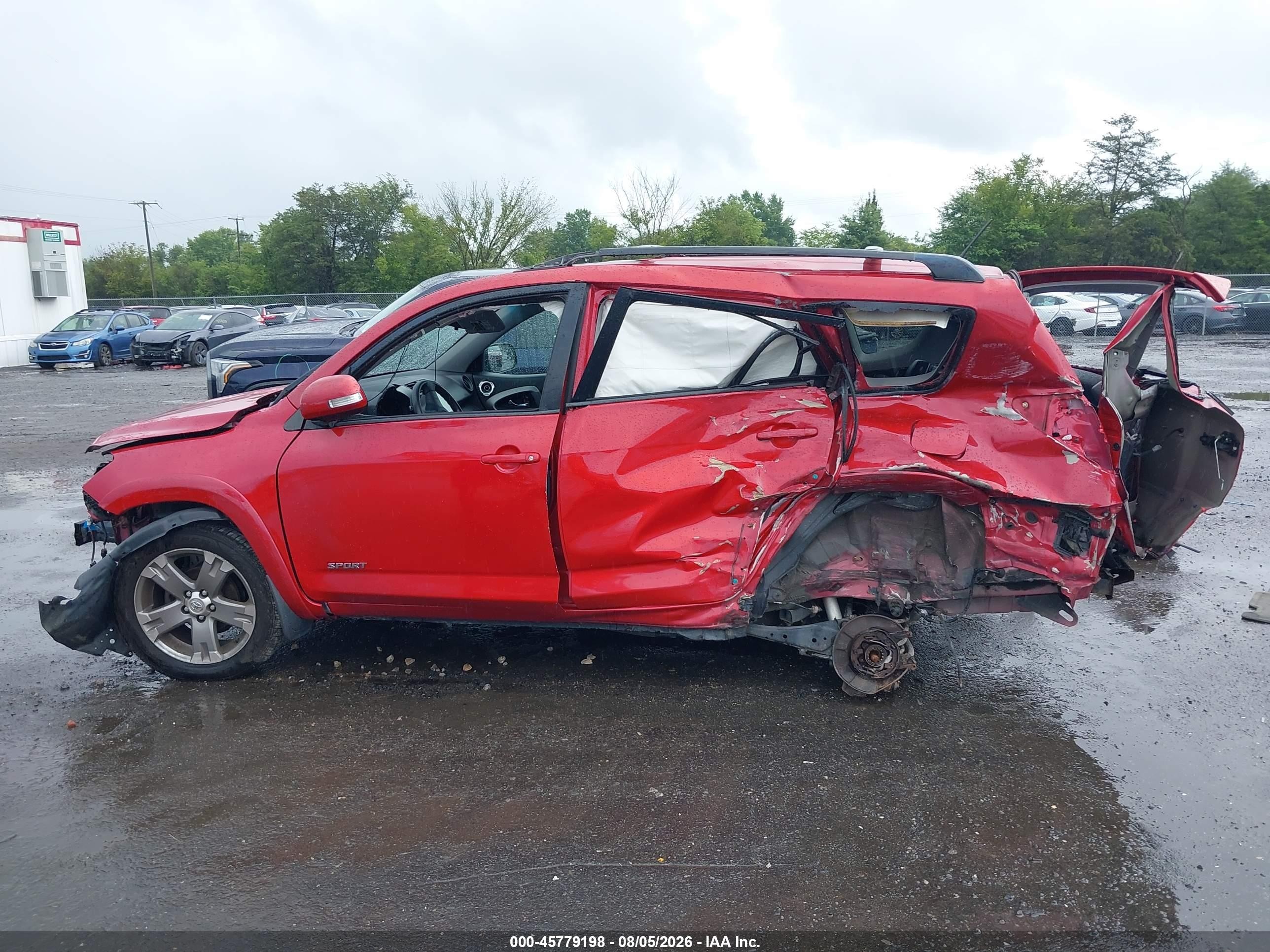 2010 Toyota Rav4 Sport Красный vin: JTMRF4DV1A5033435