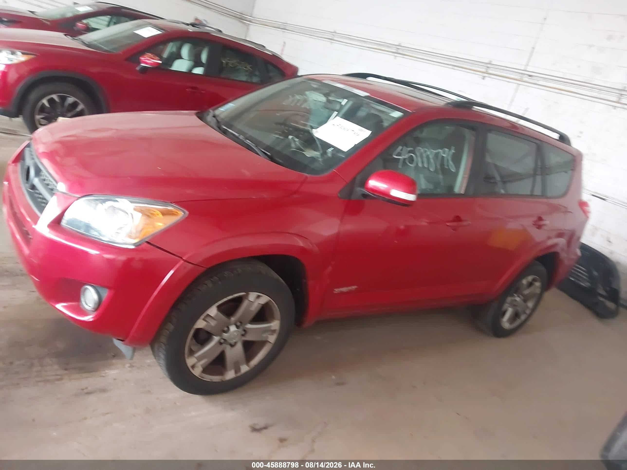 2010 Toyota Rav4 Sport Red vin: JTMRF4DV1A5035735