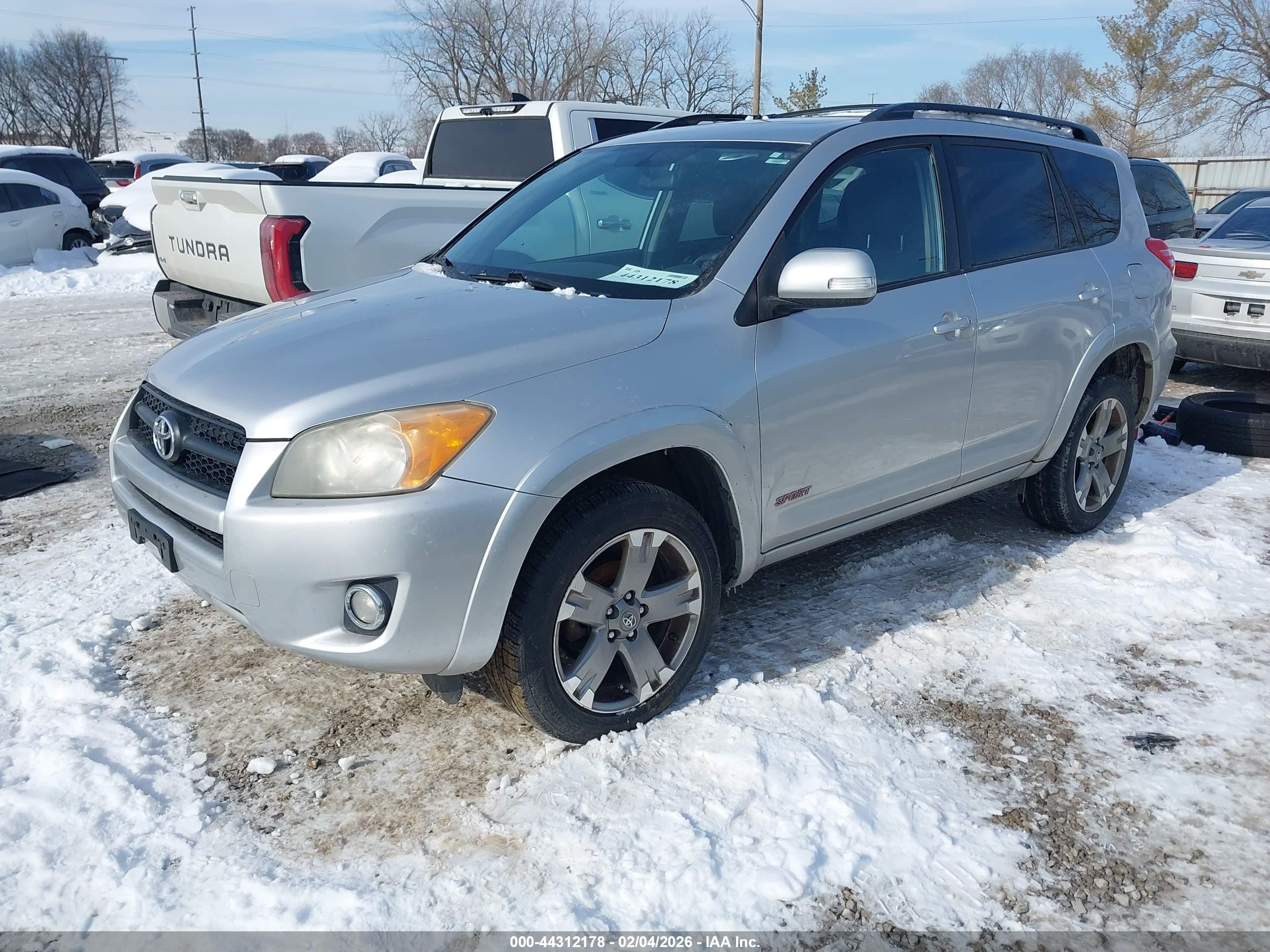 2012 Toyota Rav4 Sport Silver vin: JTMRF4DV2C5055799