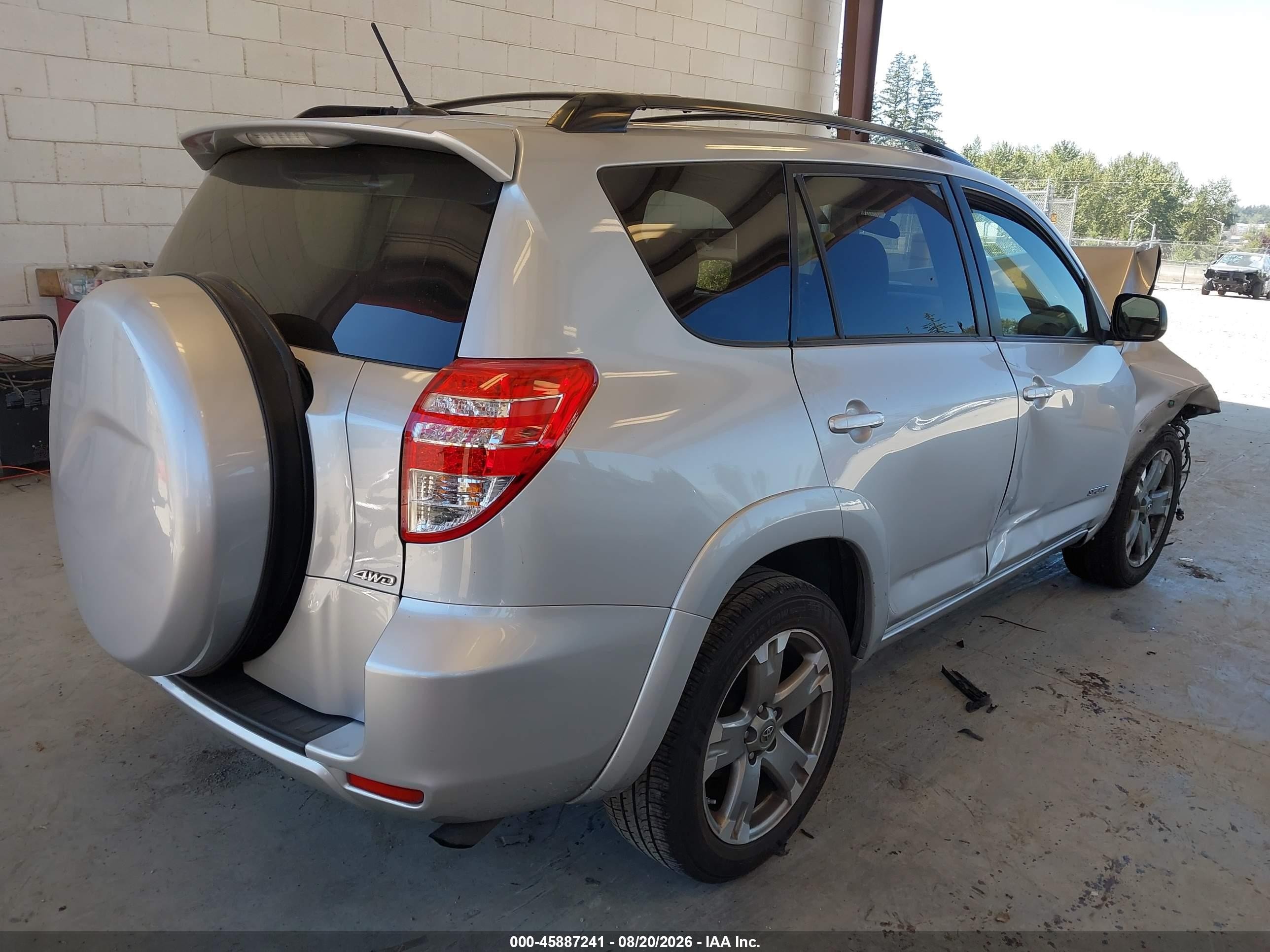 2010 Toyota Rav4 Sport Silver vin: JTMRF4DV3AD032180