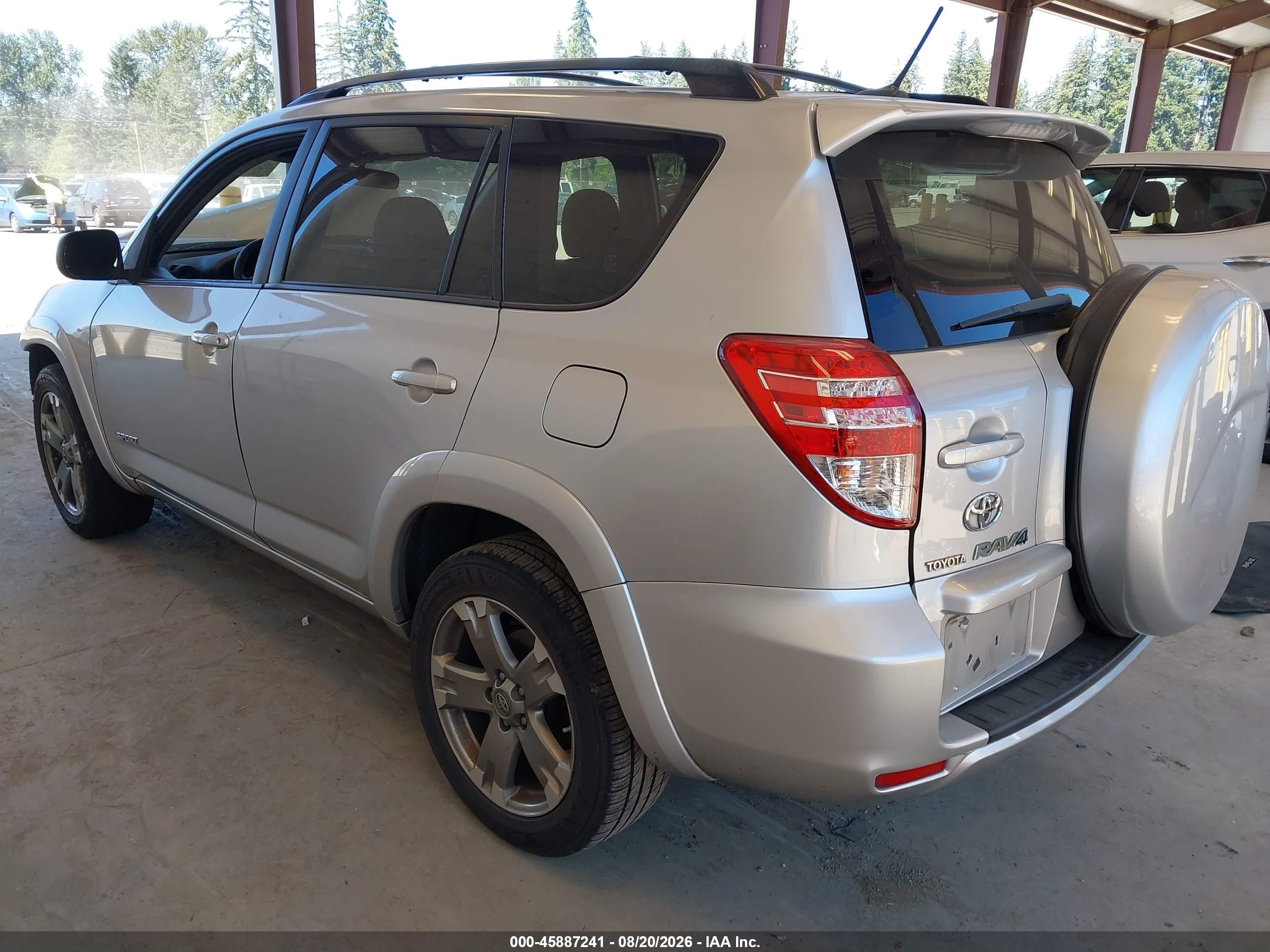 2010 Toyota Rav4 Sport Silver vin: JTMRF4DV3AD032180