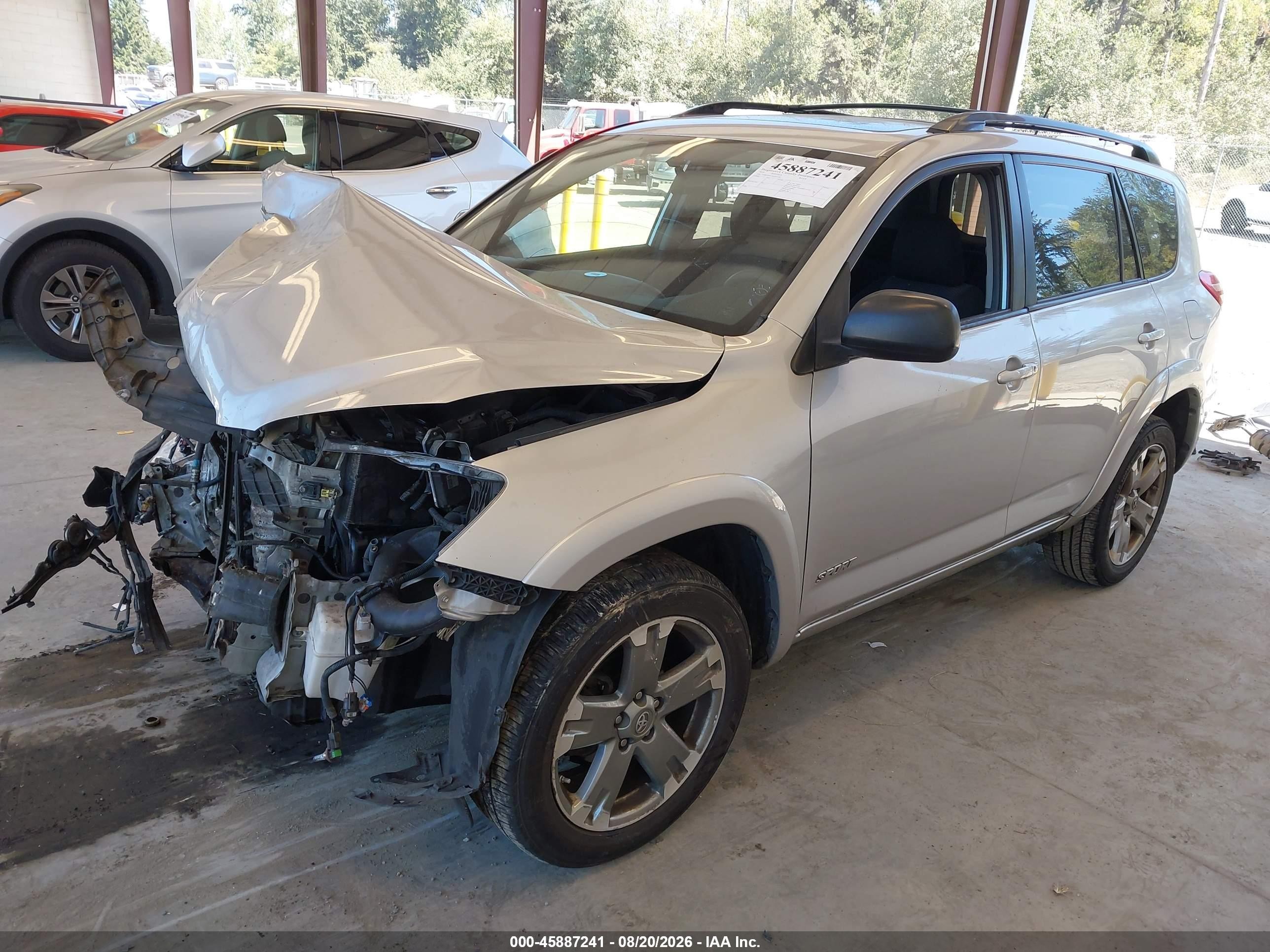 2010 Toyota Rav4 Sport Silver vin: JTMRF4DV3AD032180